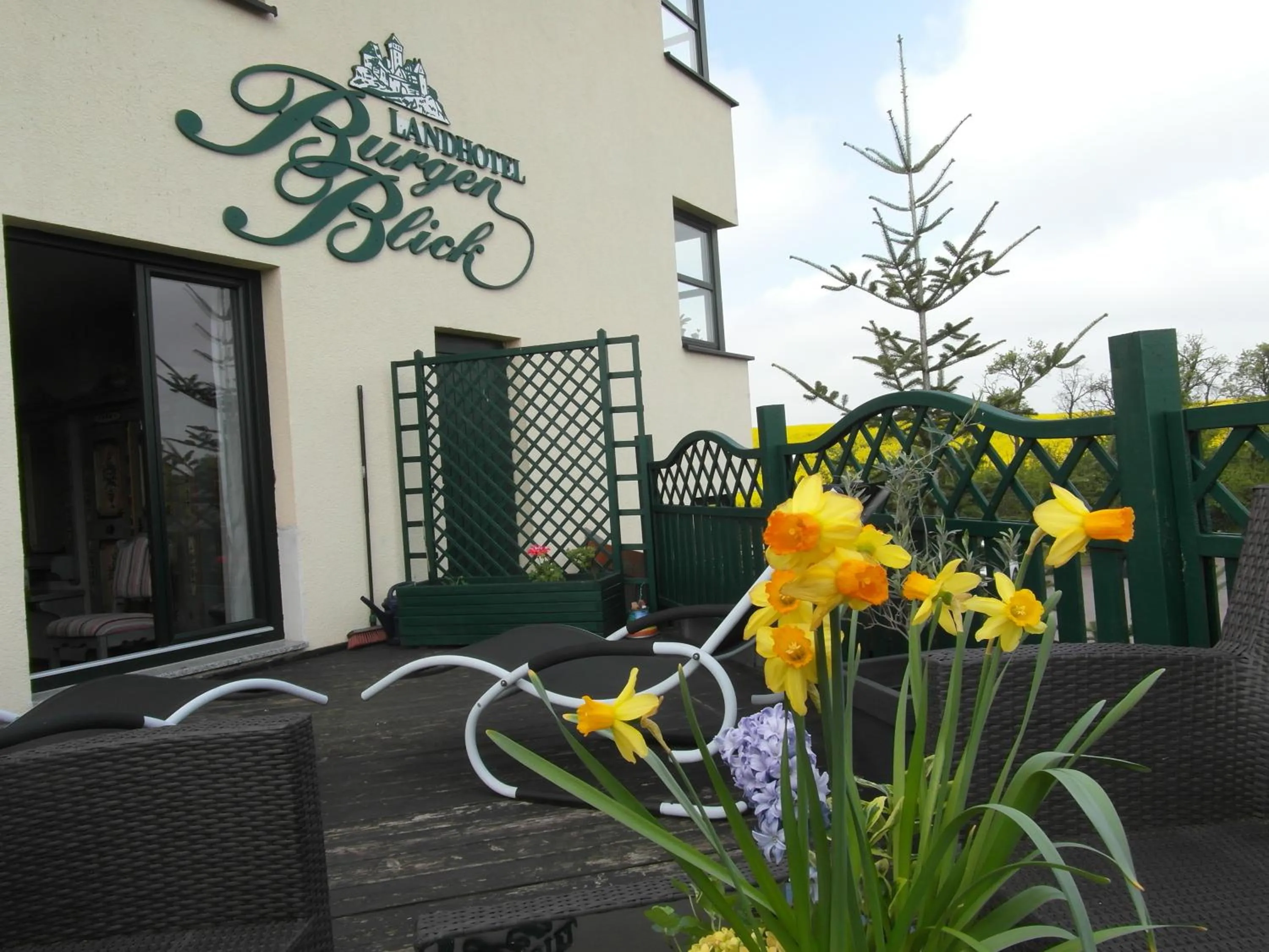 Balcony/Terrace in Landhotel BurgenBlick Garni & Tagungshotel