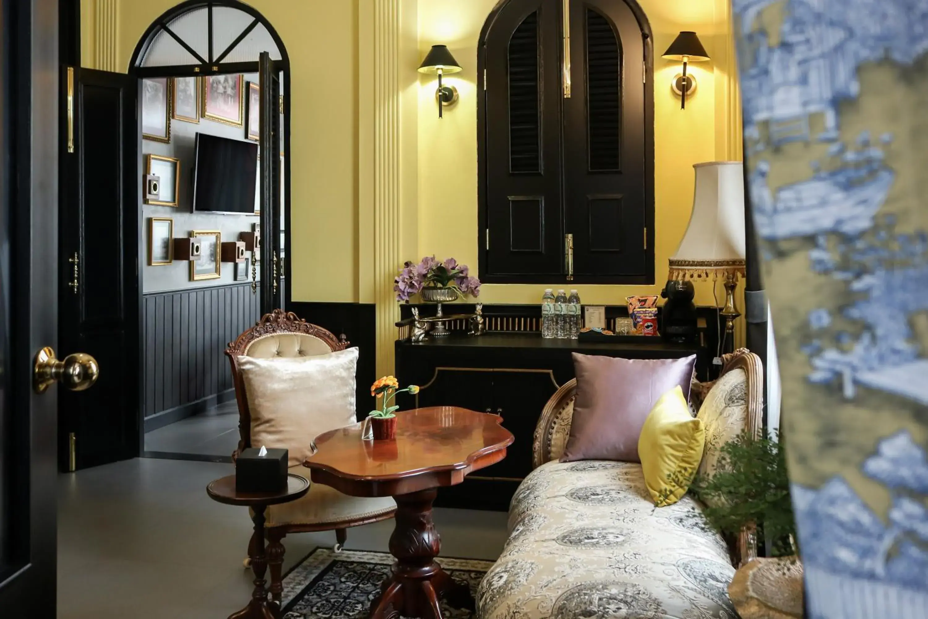 Living room in DE Phanakron Boutique Hotel Living room in DE Phanakron Boutique Hotel