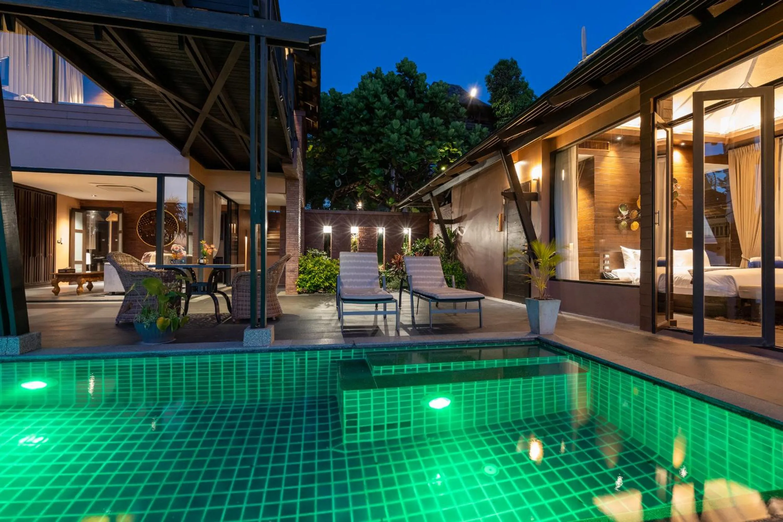 Swimming pool in Nirvana Beach Resort, Koh Lanta SHA Extra Plus