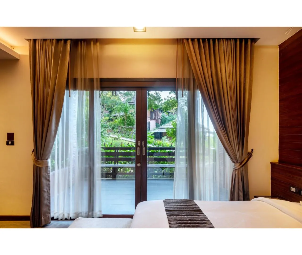 View (from property/room), Bed in Nirvana Beach Resort, Koh Lanta SHA Extra Plus