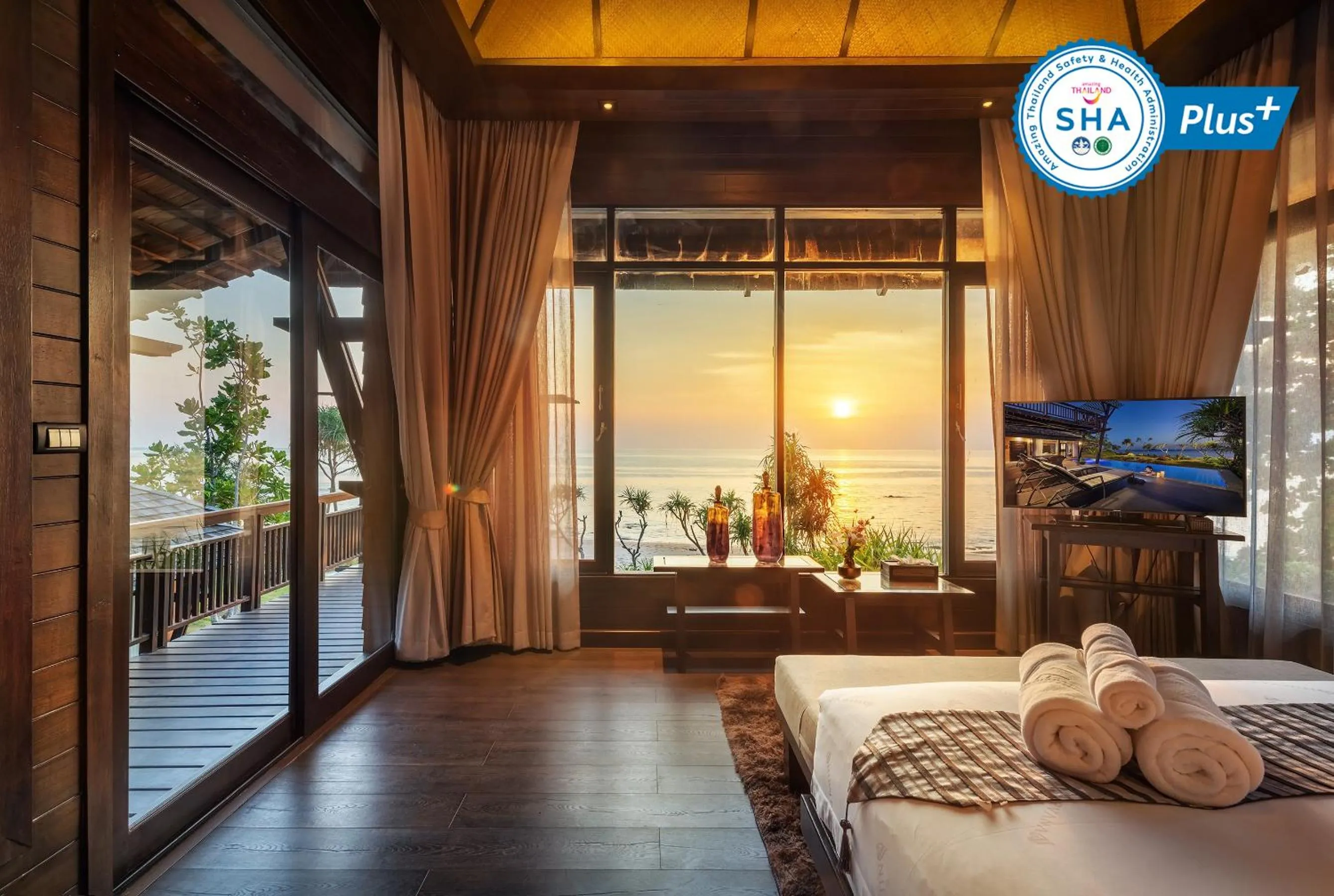 Property building, Bed in Nirvana Beach Resort, Koh Lanta SHA Extra Plus