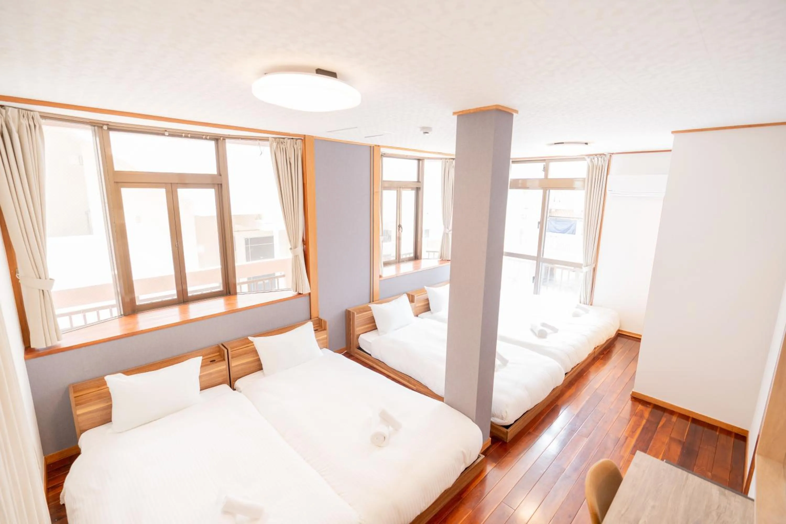 Bed in Dot House Naha