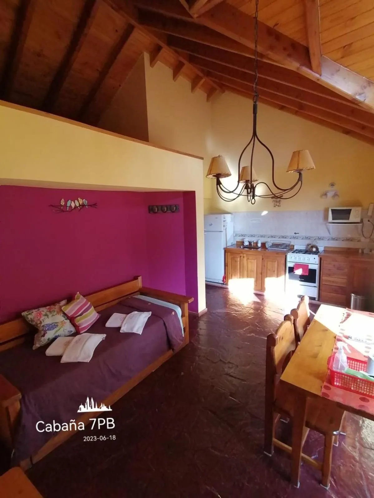 Kitchen or kitchenette, Bed in Don Justo