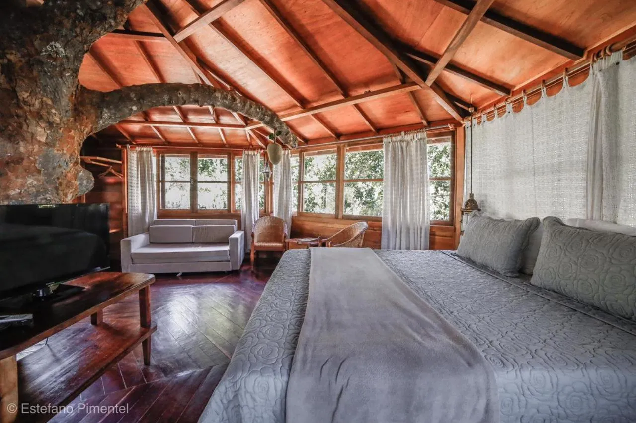 Bed in Lendas do Capão Pousada