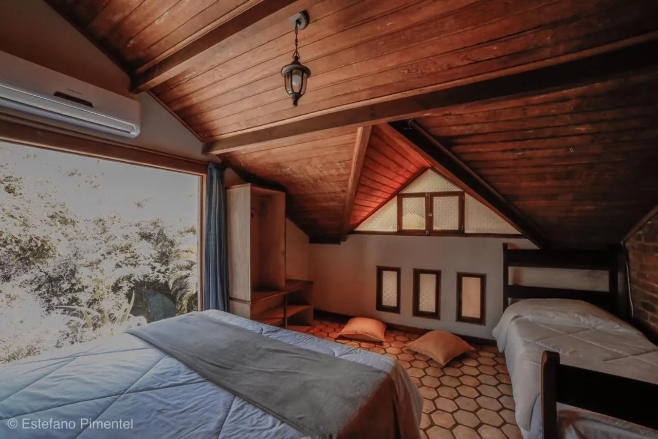 Bed in Lendas do Capão Pousada