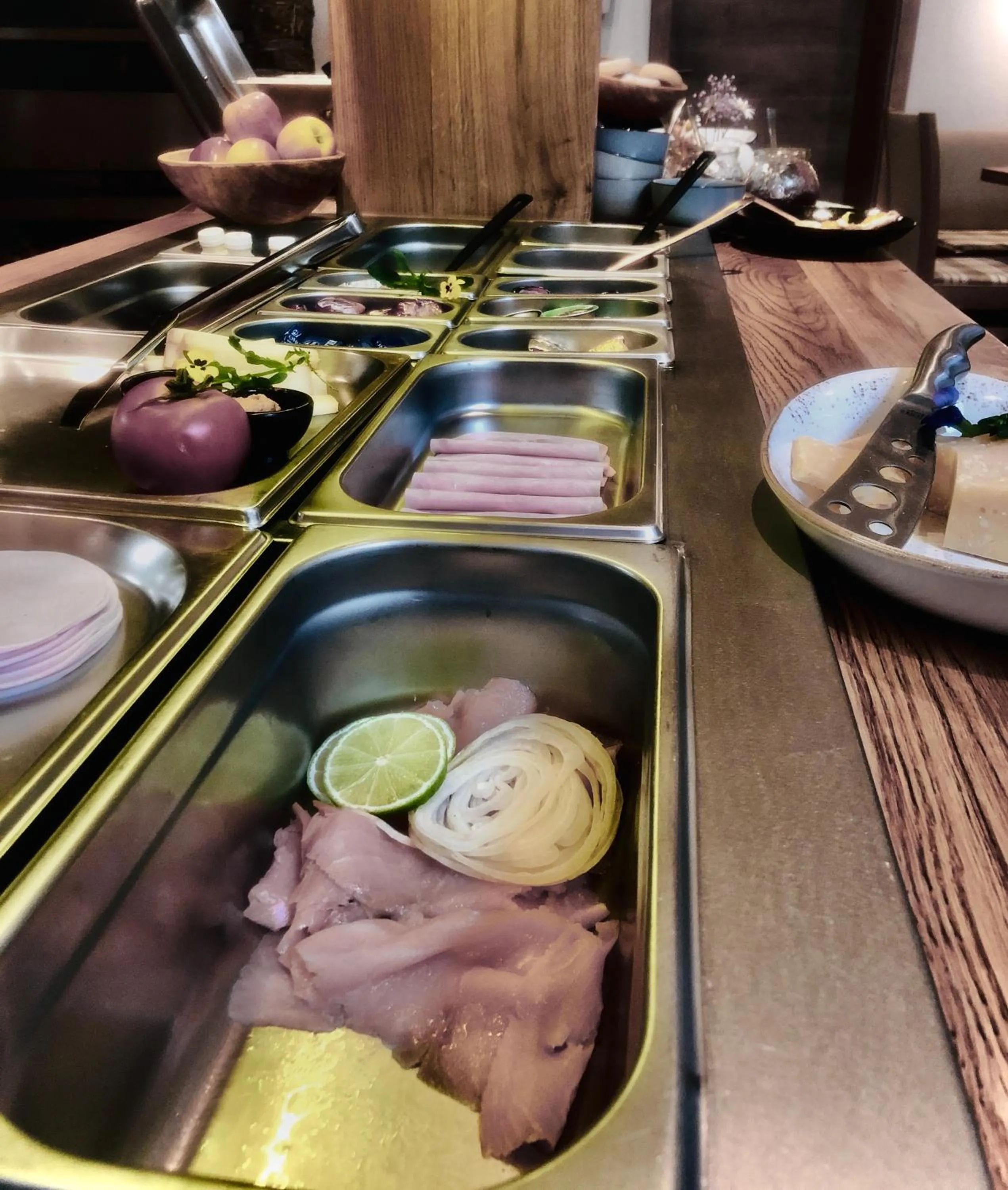 Breakfast in Restaurant Appartements Almdiele