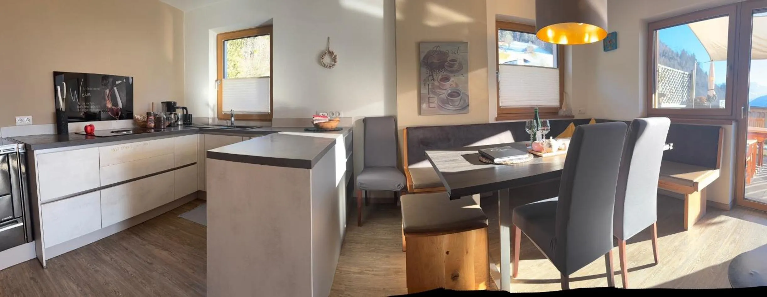 Living room in Restaurant Appartements Almdiele