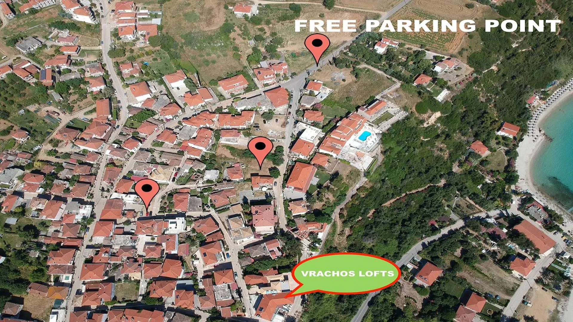 Nearby landmark in Vrachos Lofts