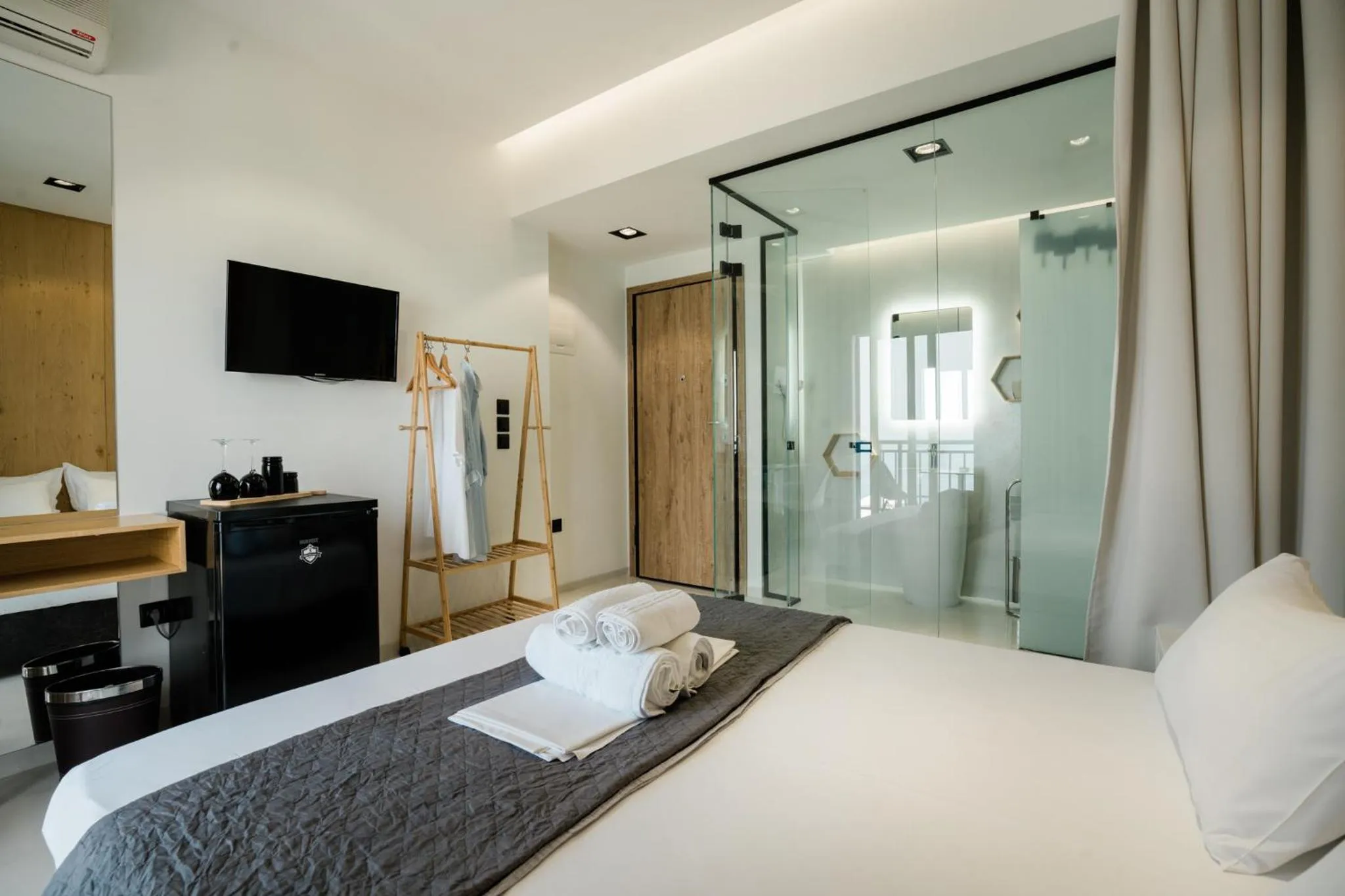 Bed in Vrachos Lofts