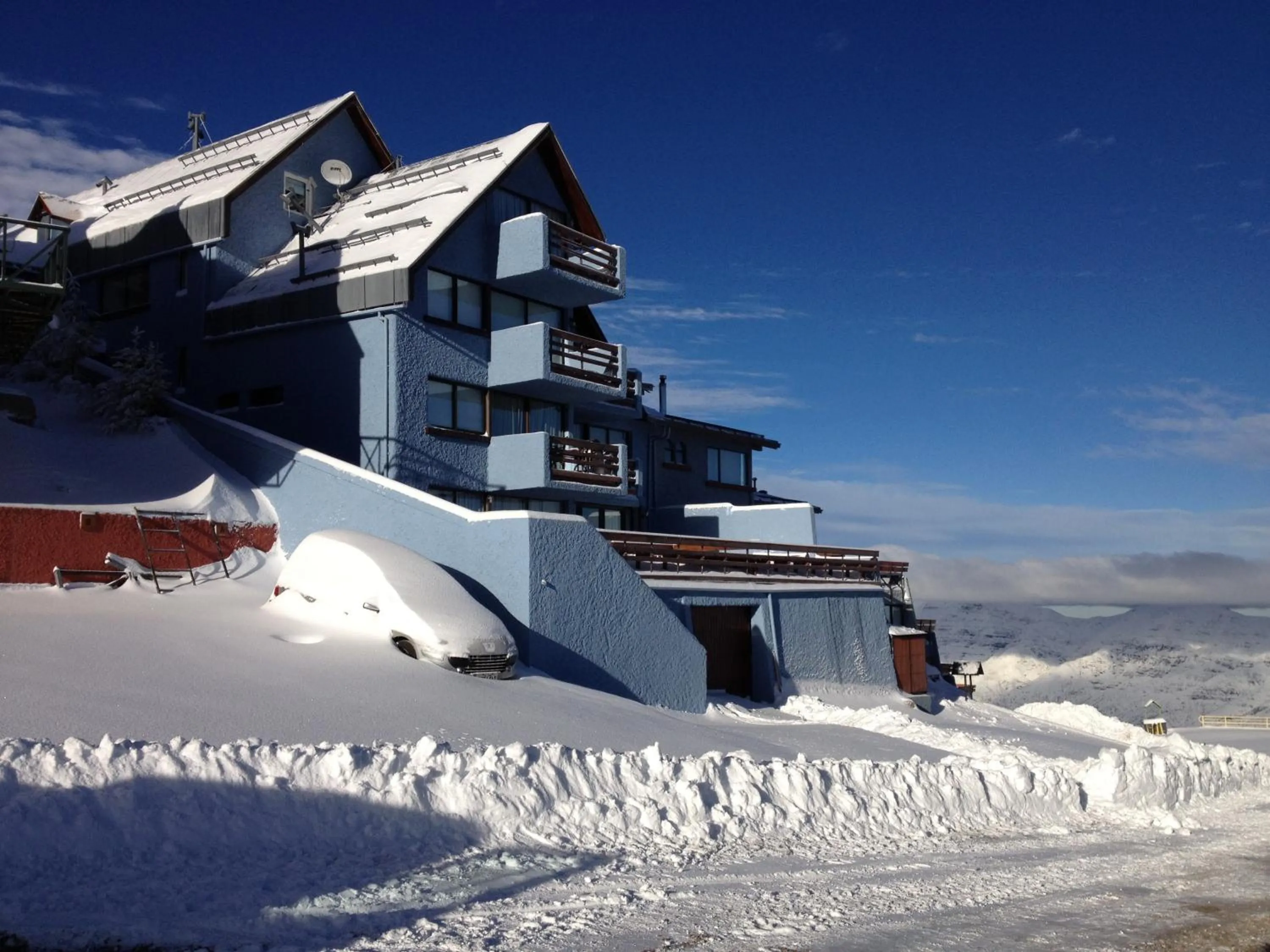 Facade/entrance in Ski in-out Apartment in El Colorado