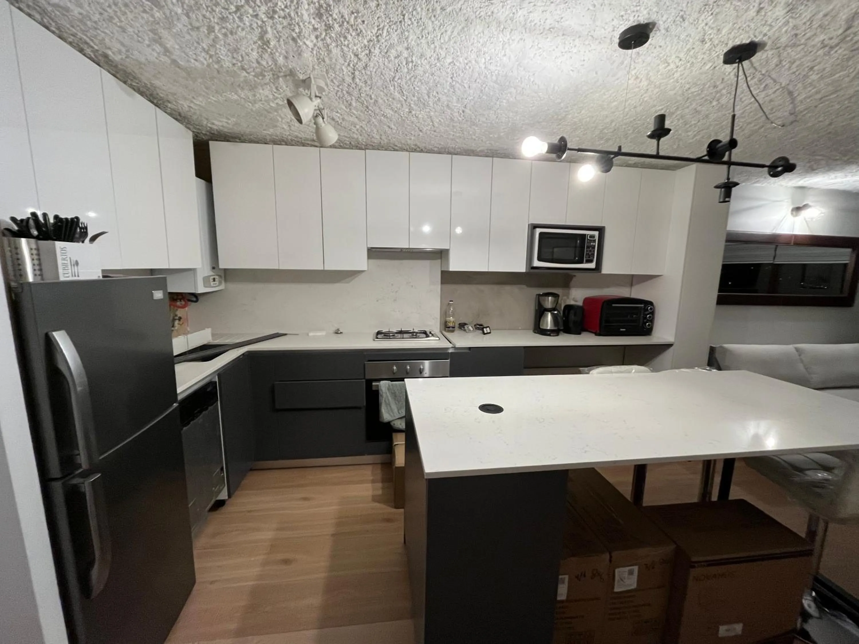 Kitchen or kitchenette in Ski in-out Apartment in El Colorado
