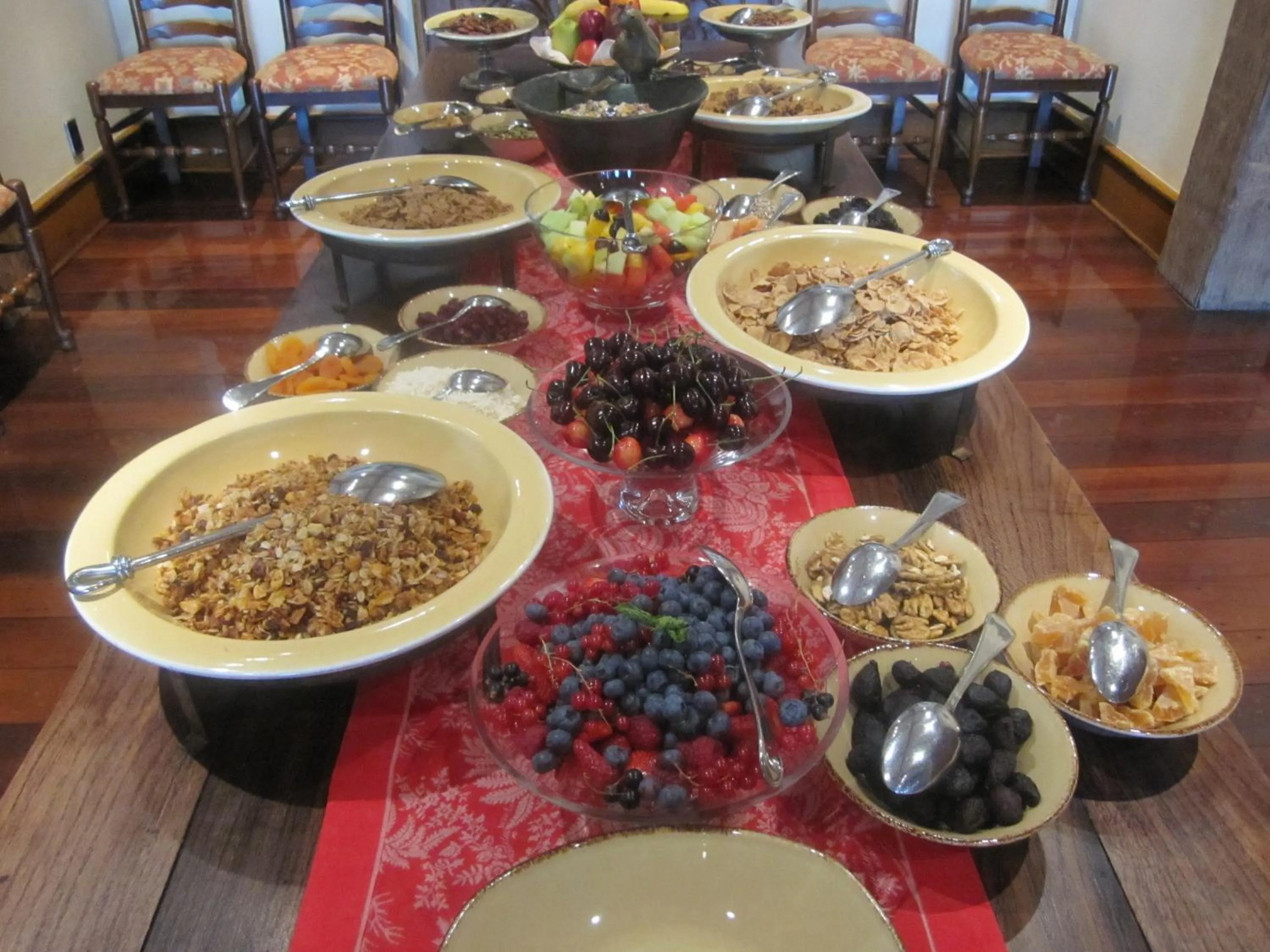 Continental breakfast in Blanket Bay