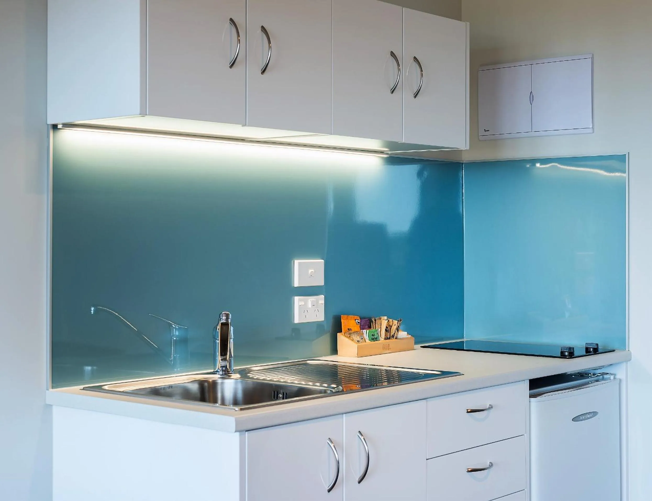 Kitchen or kitchenette in Kimi Ora Eco Resort