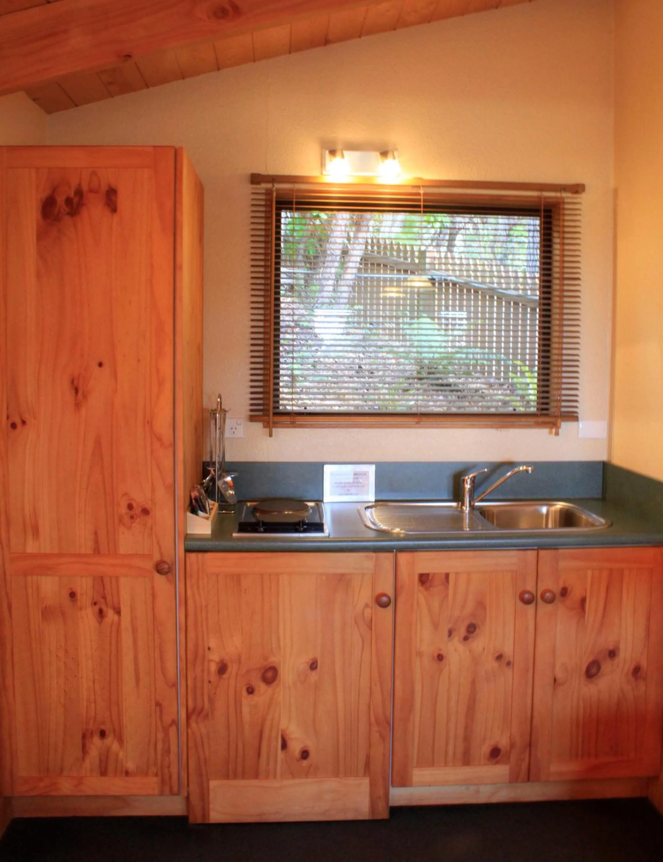 Kitchen or kitchenette in Kimi Ora Eco Resort