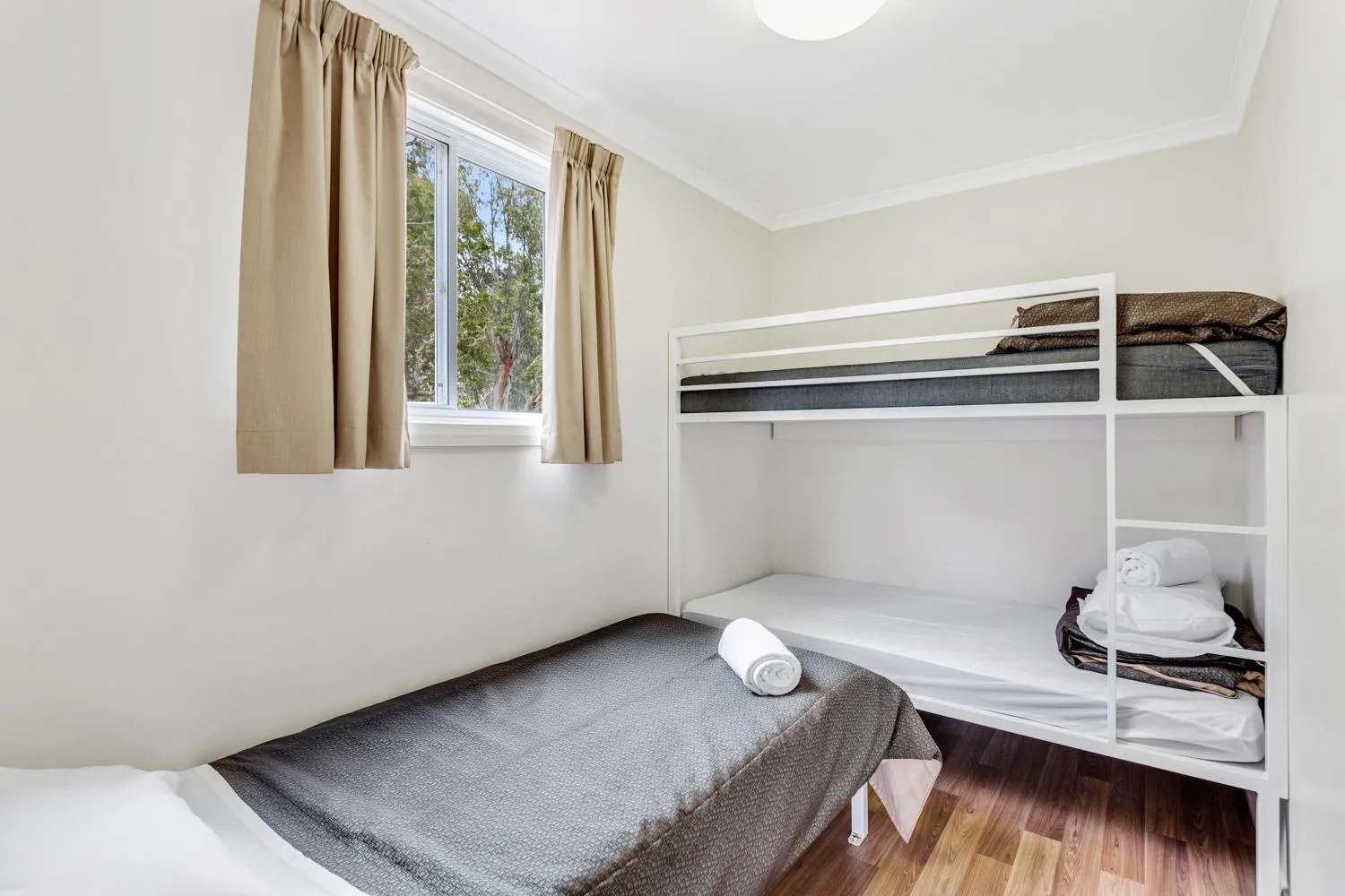 Bed in Narrabri Big Sky Caravan Park