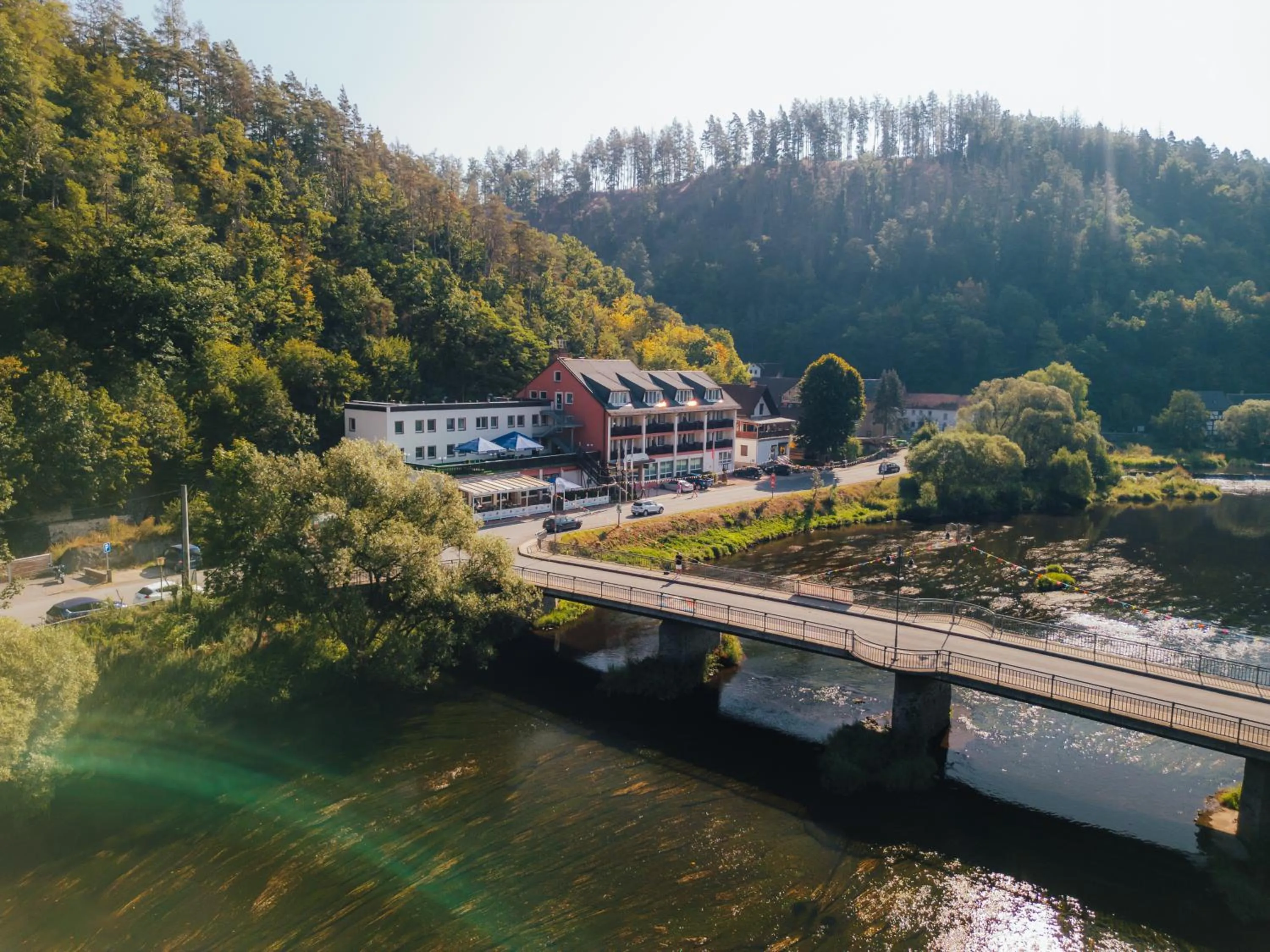 Property building in Hotel Am Schlossberg