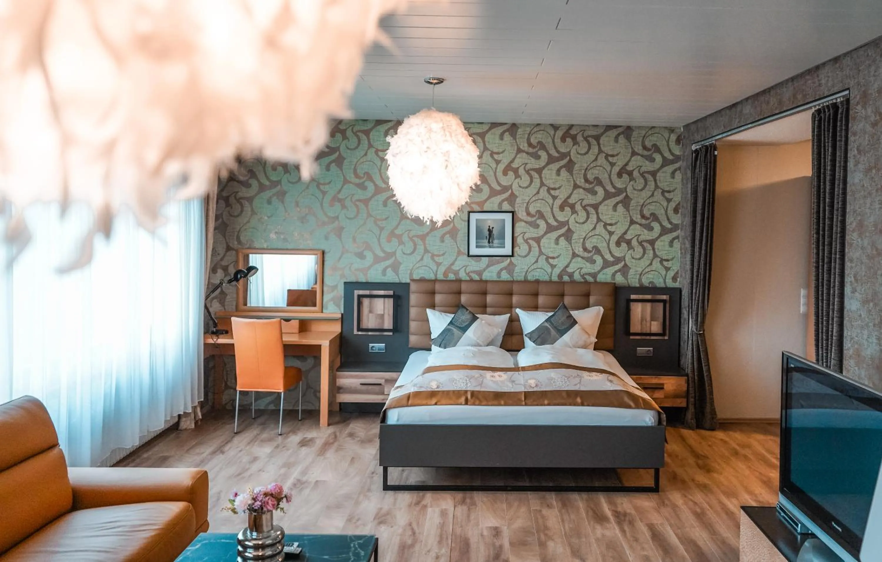 Bed in Hotel Palatino