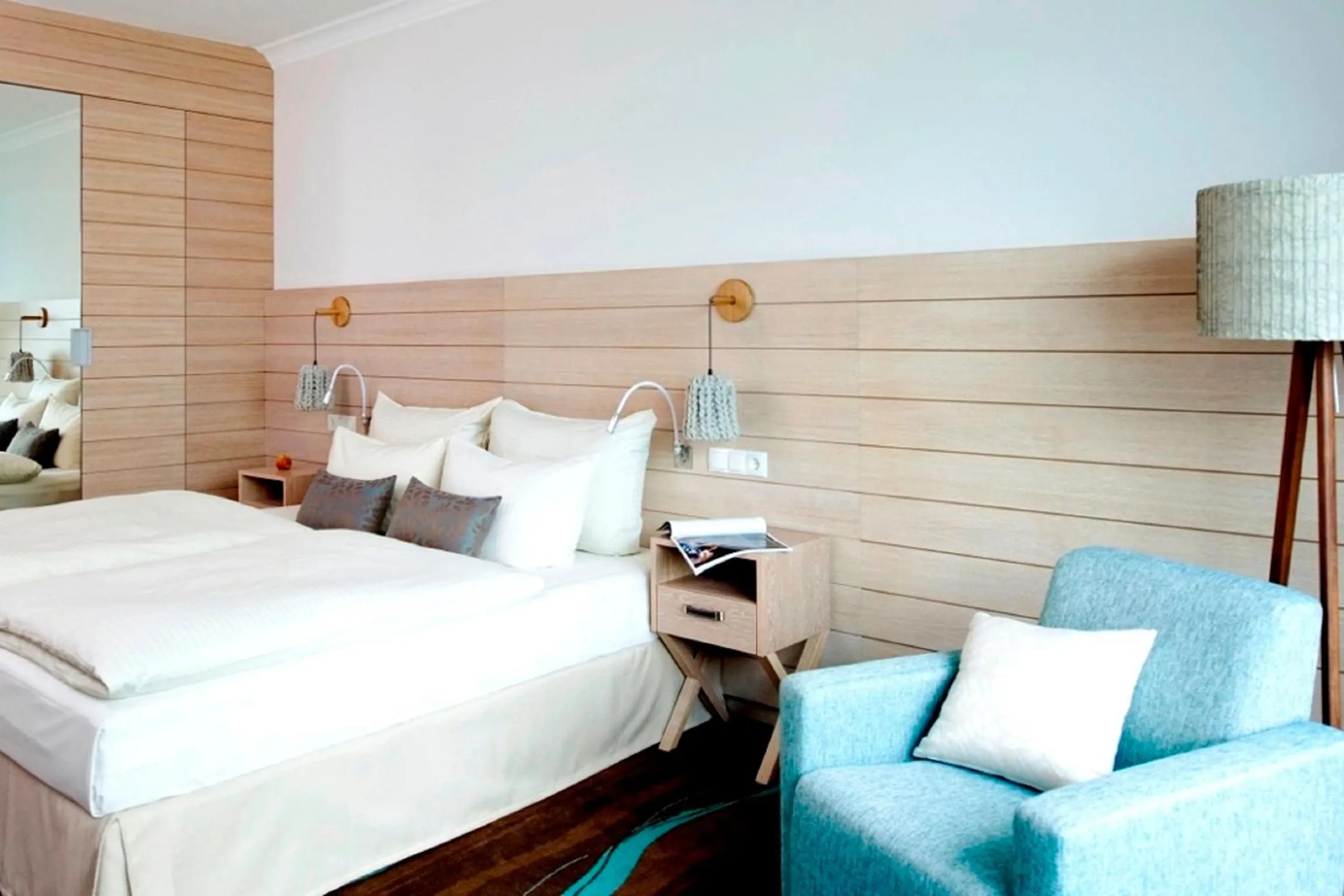 Balcony/Terrace, Bed in Hotel Der Seehof