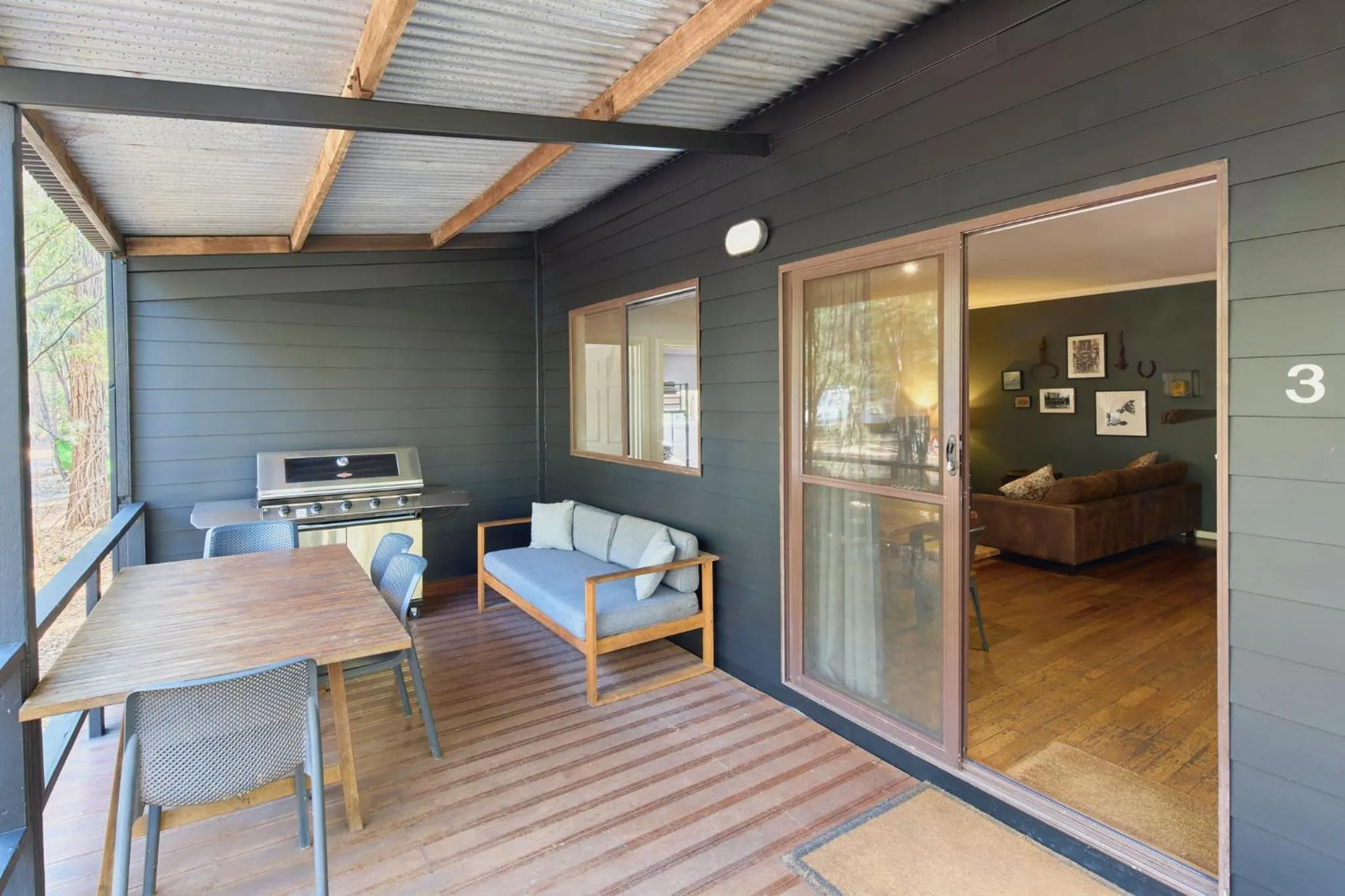 Seating area in RAC Margaret River Nature Park