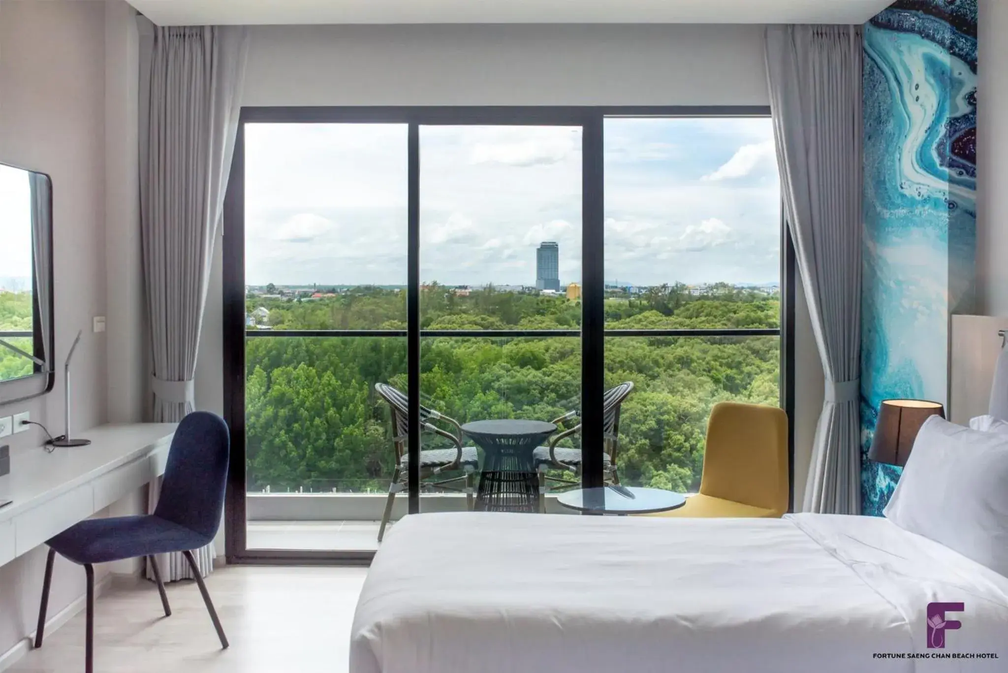 Deluxe Double or Twin Room with River View in Fortune Saeng Chan Beach Hotel Rayong - SHA Plus Deluxe Double or Twin Room with River View in Fortune Saeng Chan Beach Hotel Rayong - SHA Plus