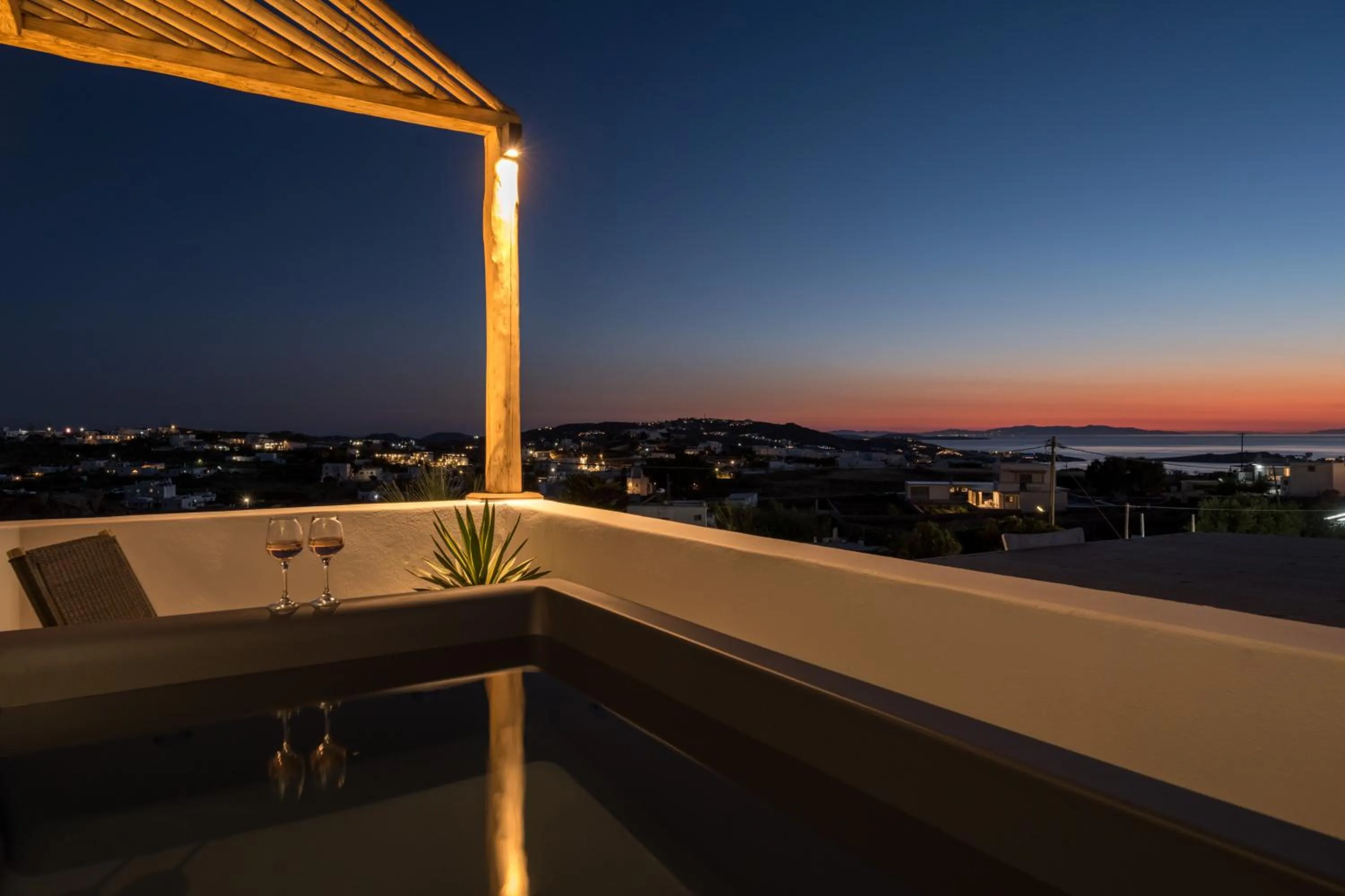 Patio in Vrachos Suites Mykonos