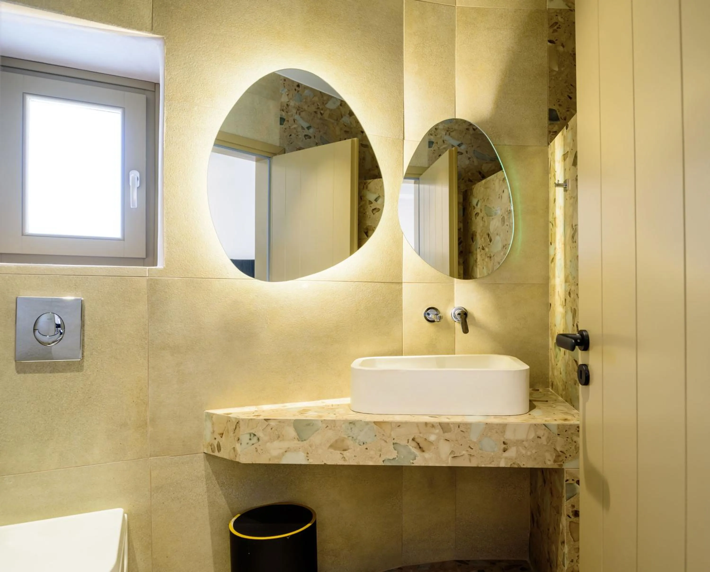 Bathroom in Vrachos Suites Mykonos