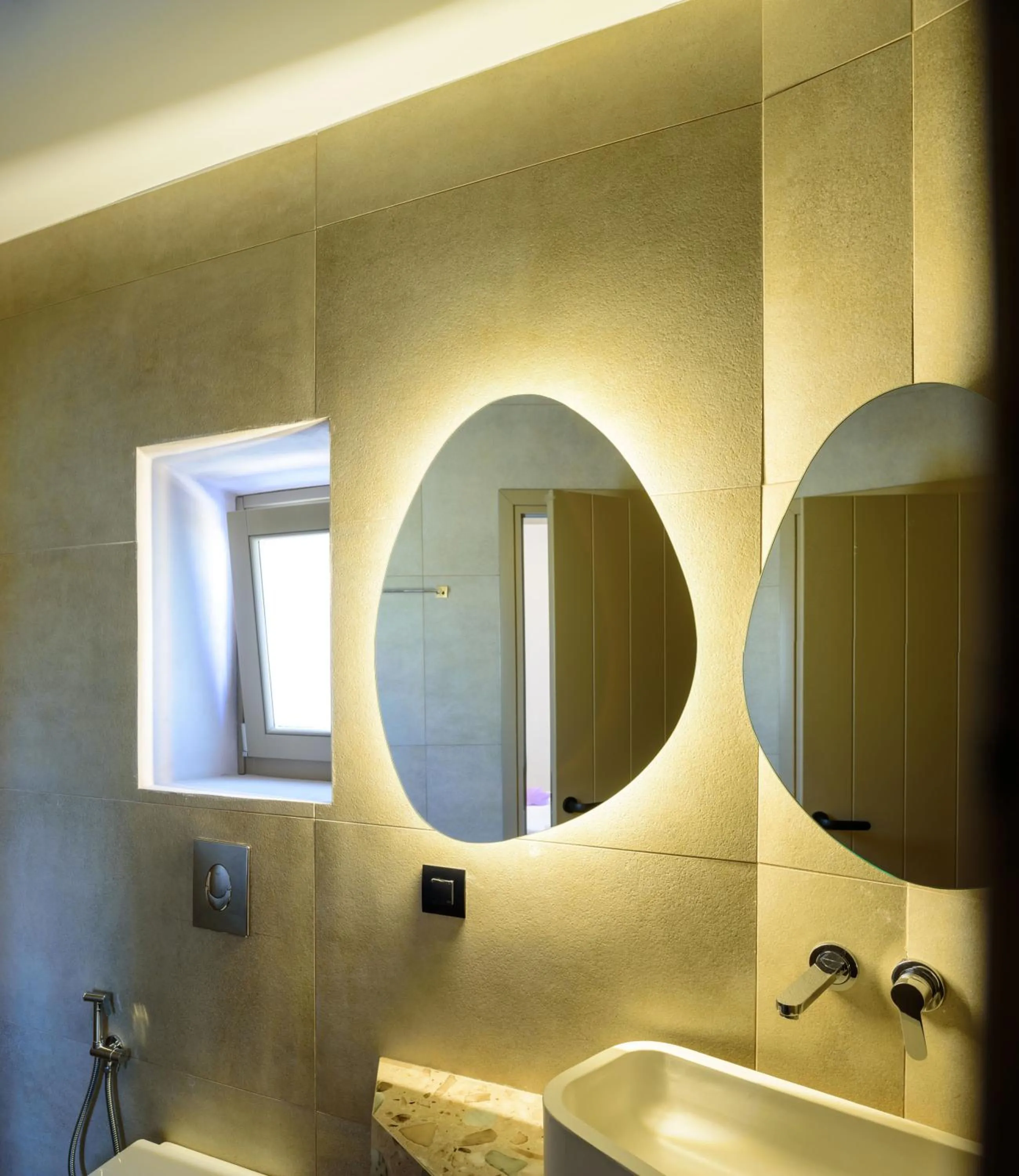 Bathroom in Vrachos Suites Mykonos