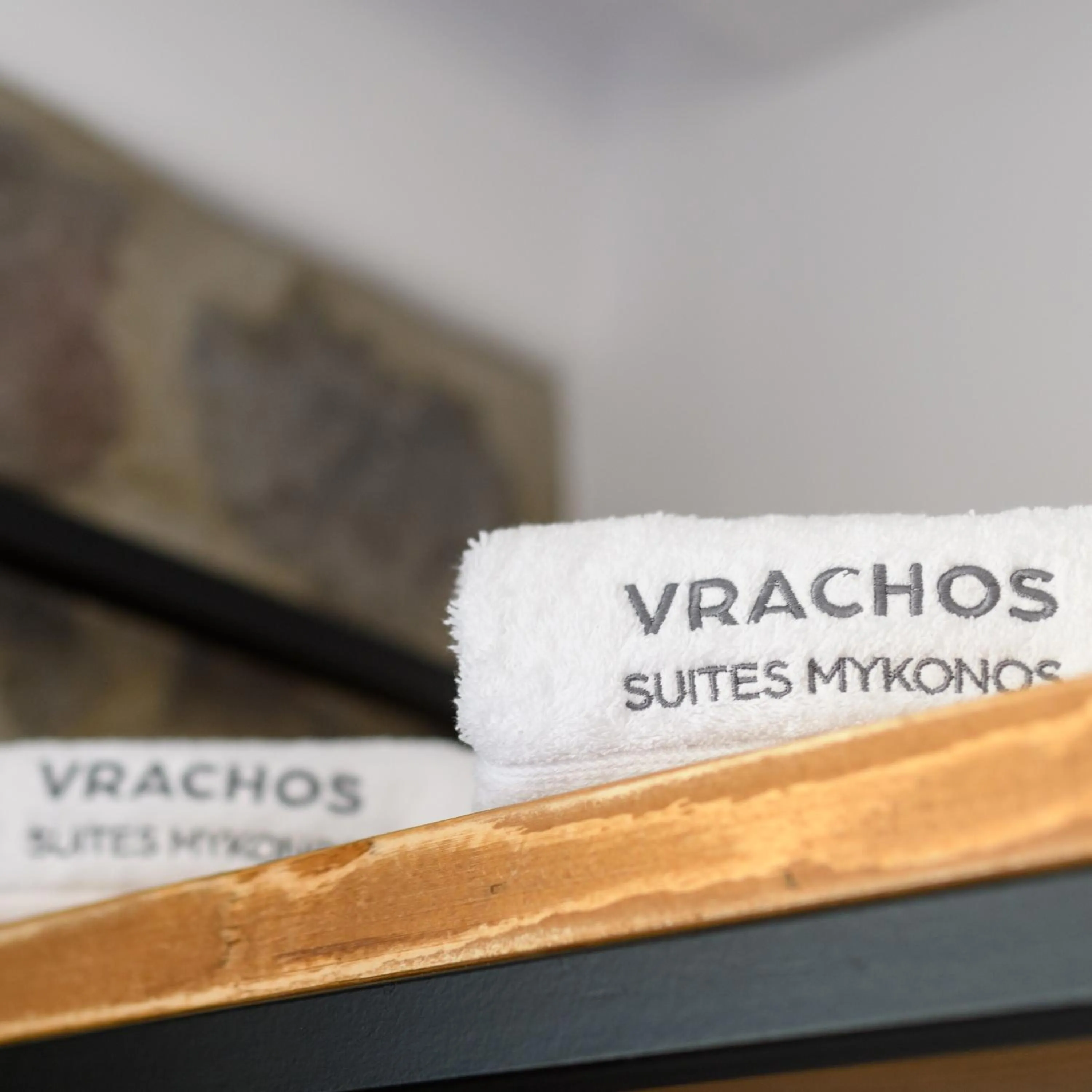 Text overlay in Vrachos Suites Mykonos