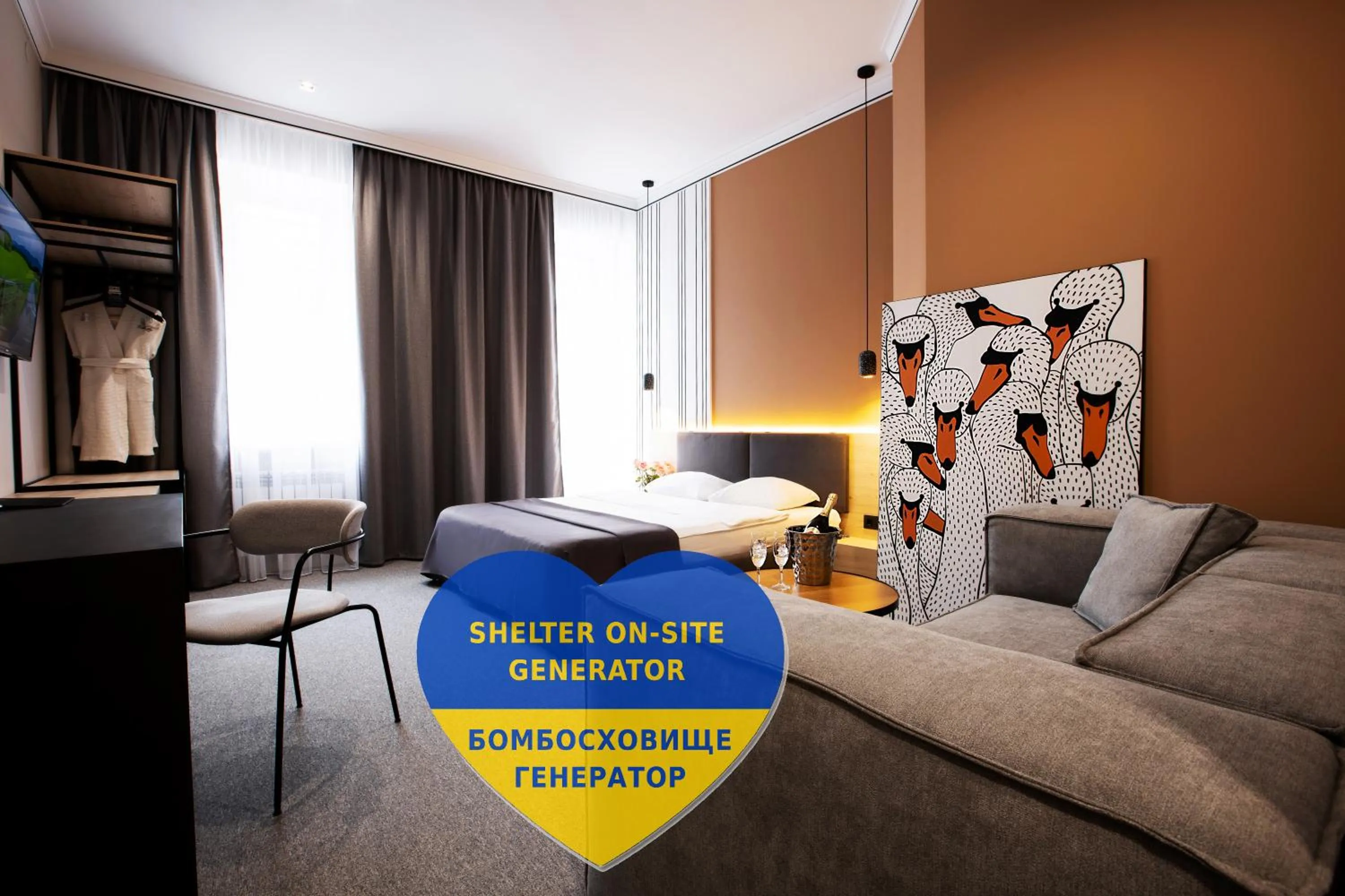 Bed in Kulikovskiy hotel