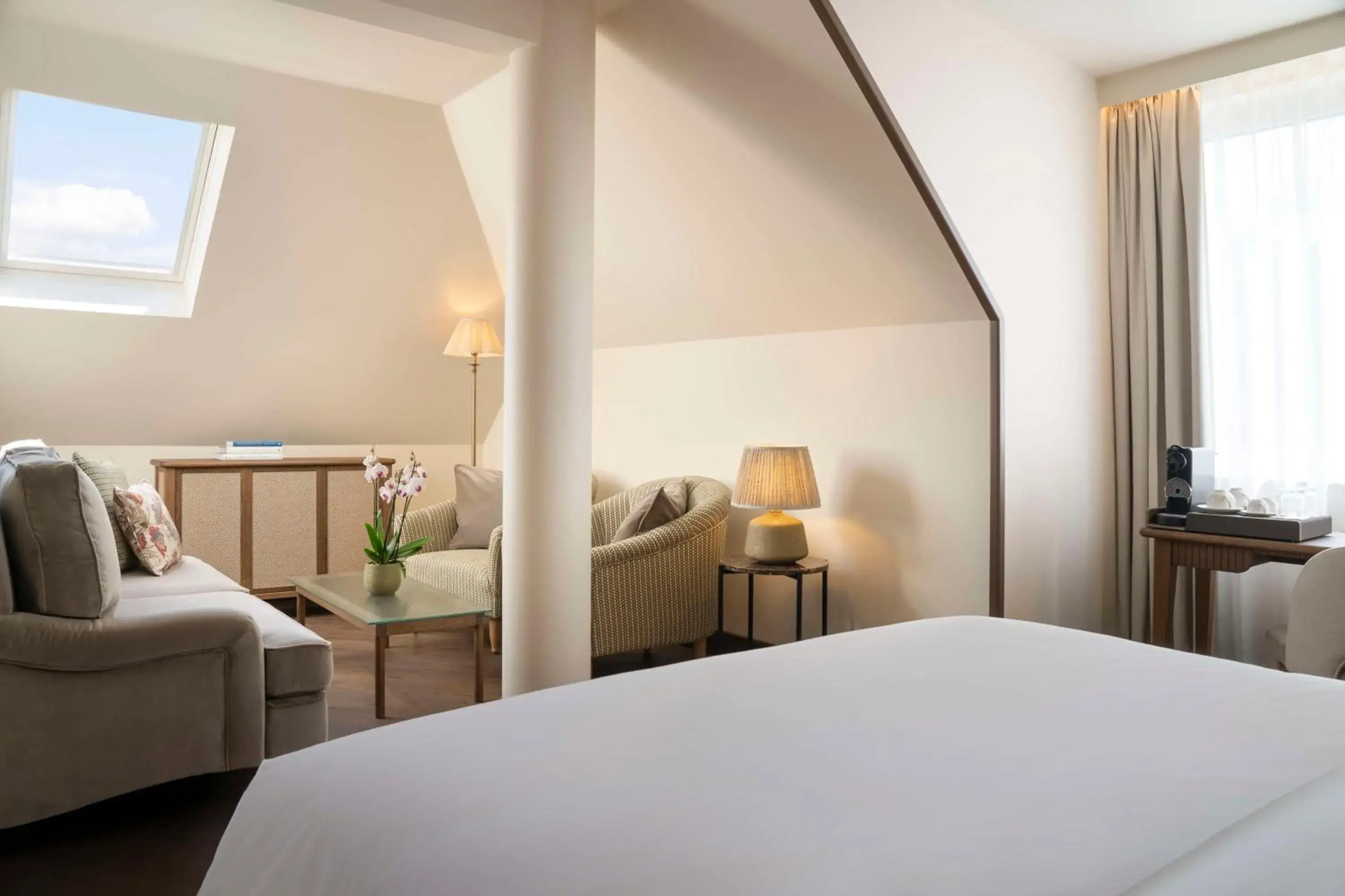 Photo of the whole room, Bed in Brunfels Hotel, in the Unbound Collection by Hyatt Photo of the whole room, Bed in Brunfels Hotel, in the Unbound Collection by Hyatt