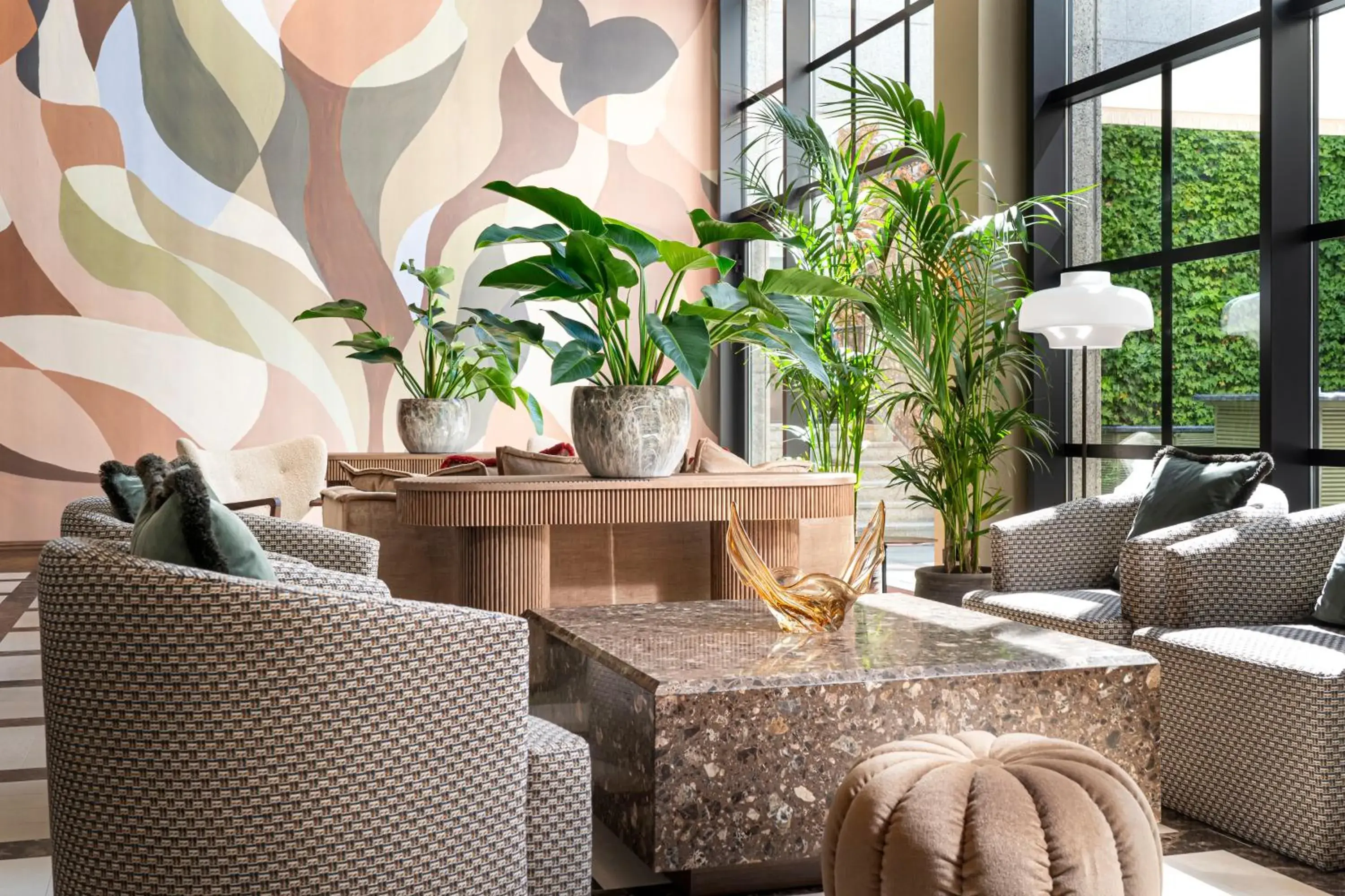 Lobby or reception in Brunfels Hotel, in the Unbound Collection by Hyatt Lobby or reception in Brunfels Hotel, in the Unbound Collection by Hyatt