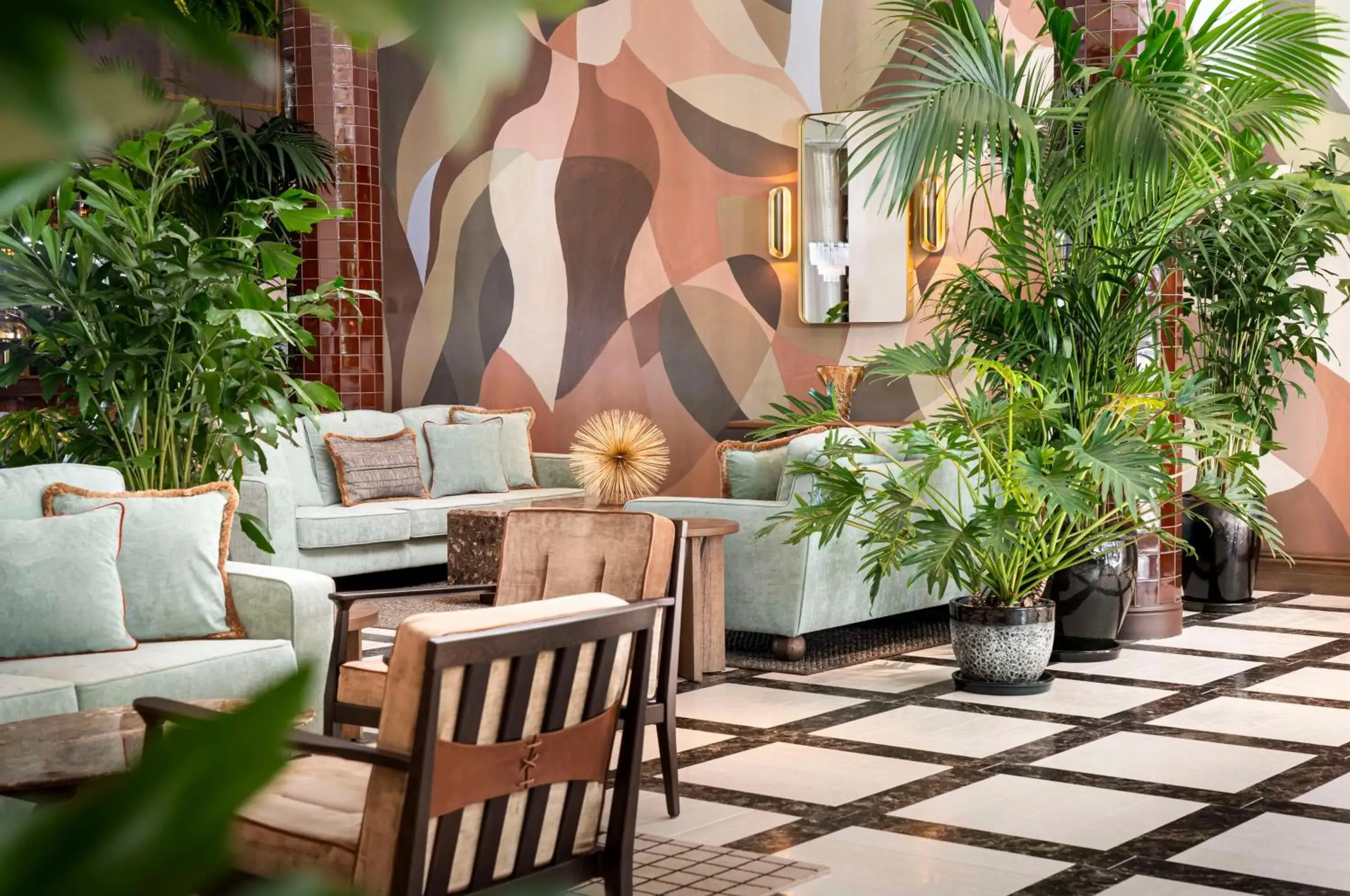 Lobby or reception in Brunfels Hotel, in the Unbound Collection by Hyatt Lobby or reception in Brunfels Hotel, in the Unbound Collection by Hyatt