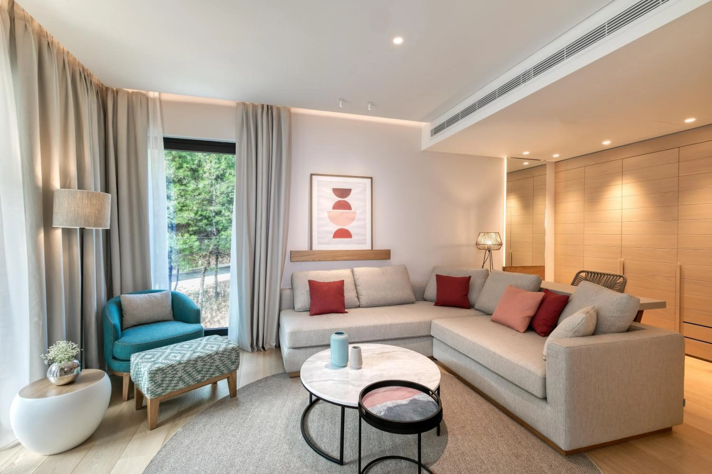 Living room in Vathi Cove Luxury Resort & Spa - Adults Friendly 14 plus