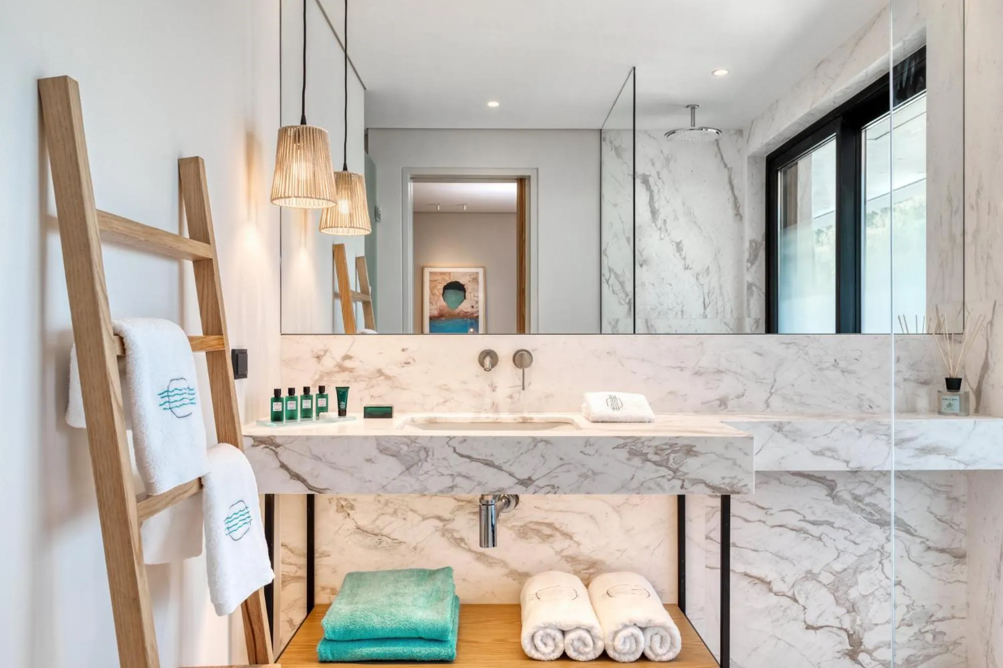 Shower in Vathi Cove Luxury Resort & Spa - Adults Friendly 14 plus