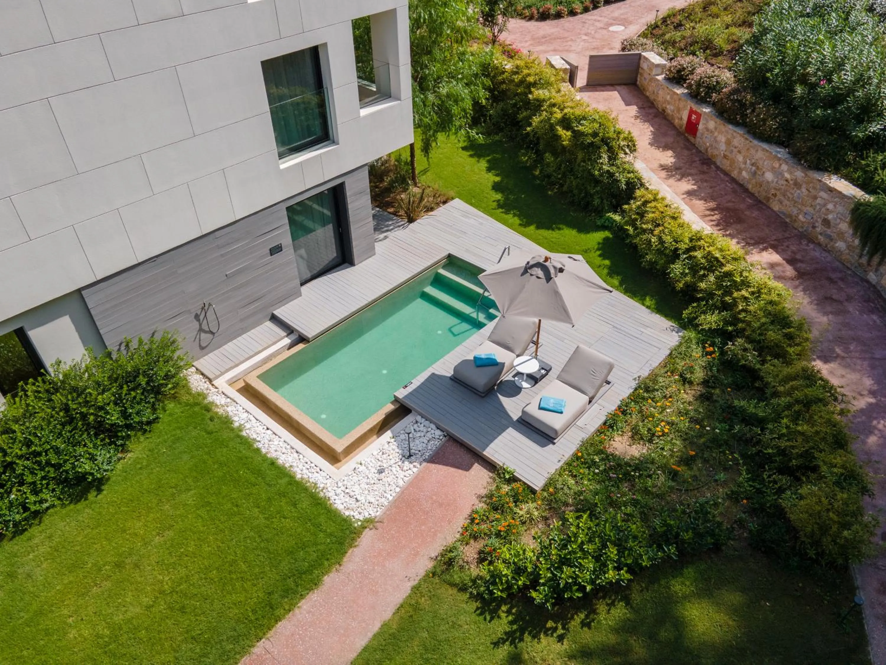 Pool view in Vathi Cove Luxury Resort & Spa - Adults Friendly 14 plus