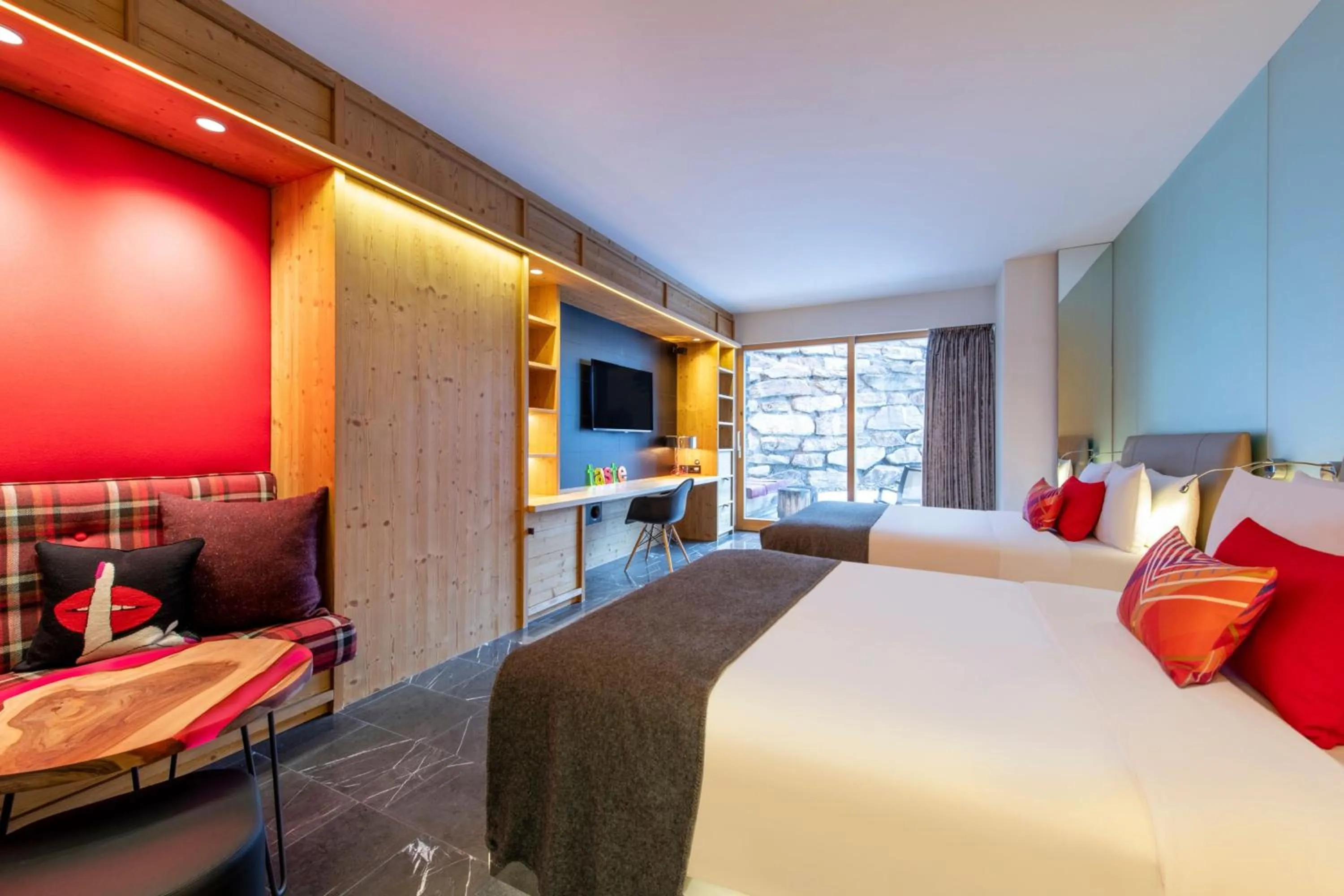 Photo of the whole room, Bed in W Verbier