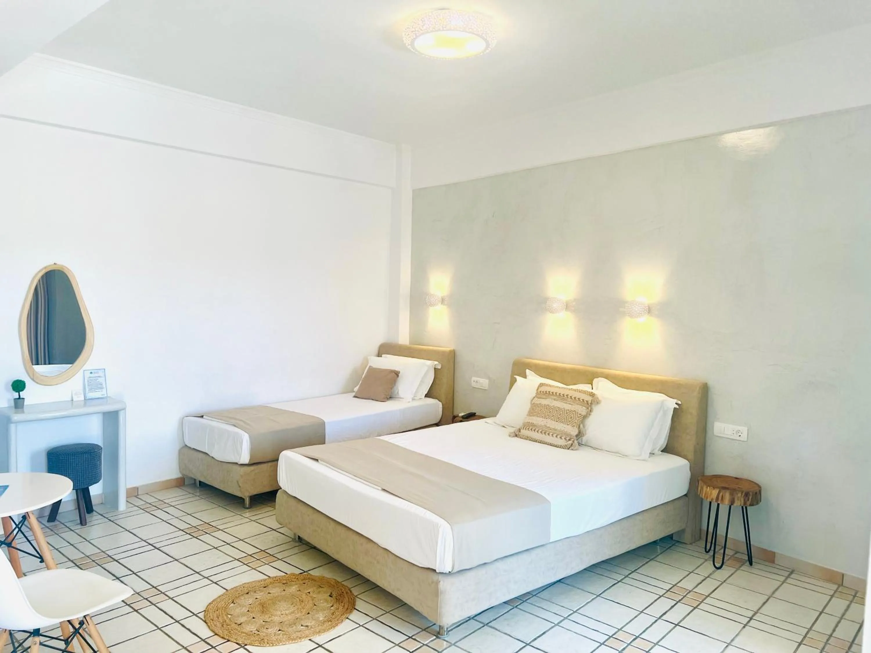 Bed in Arapiou Apartments