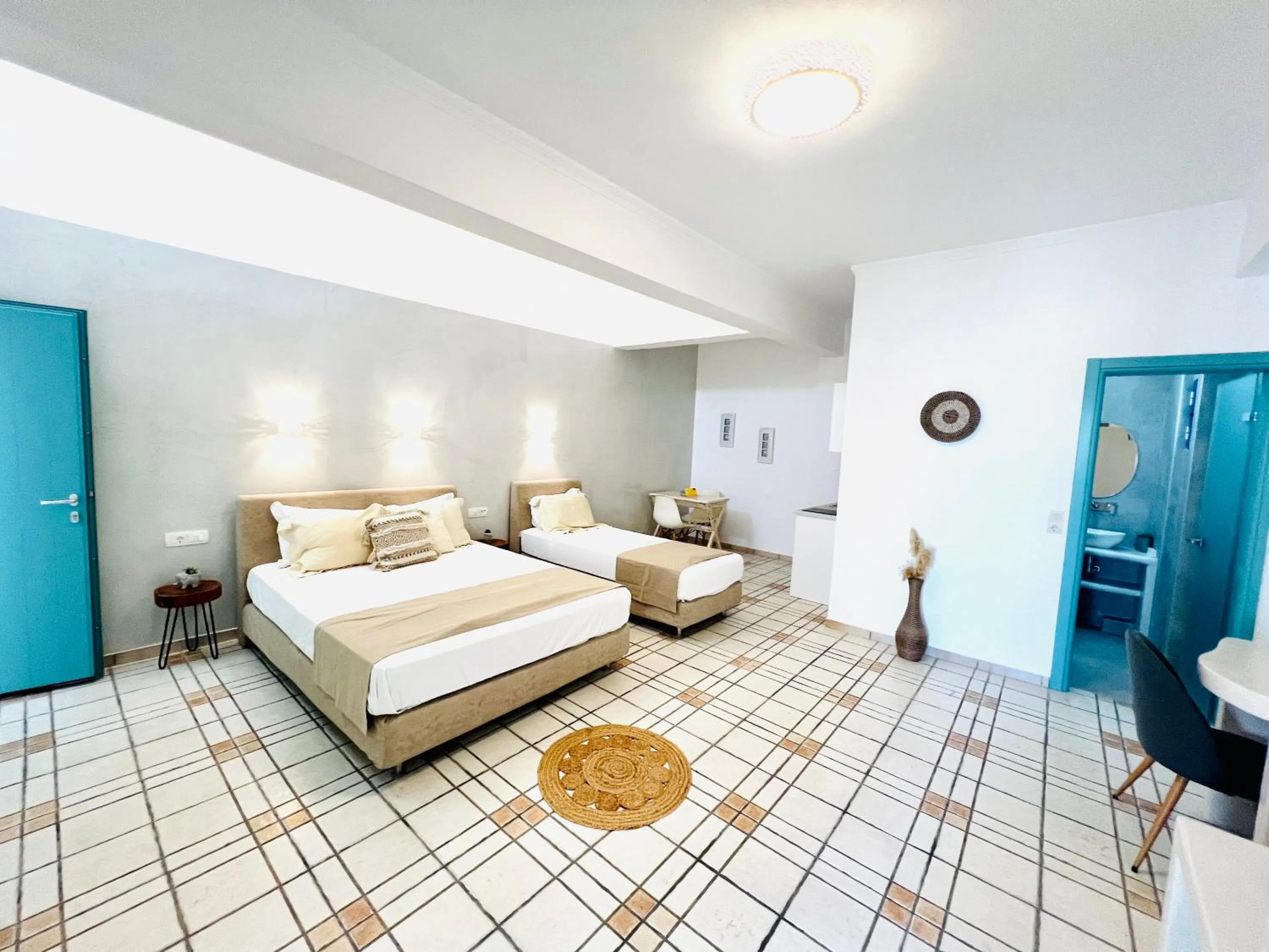 Bed in Arapiou Apartments