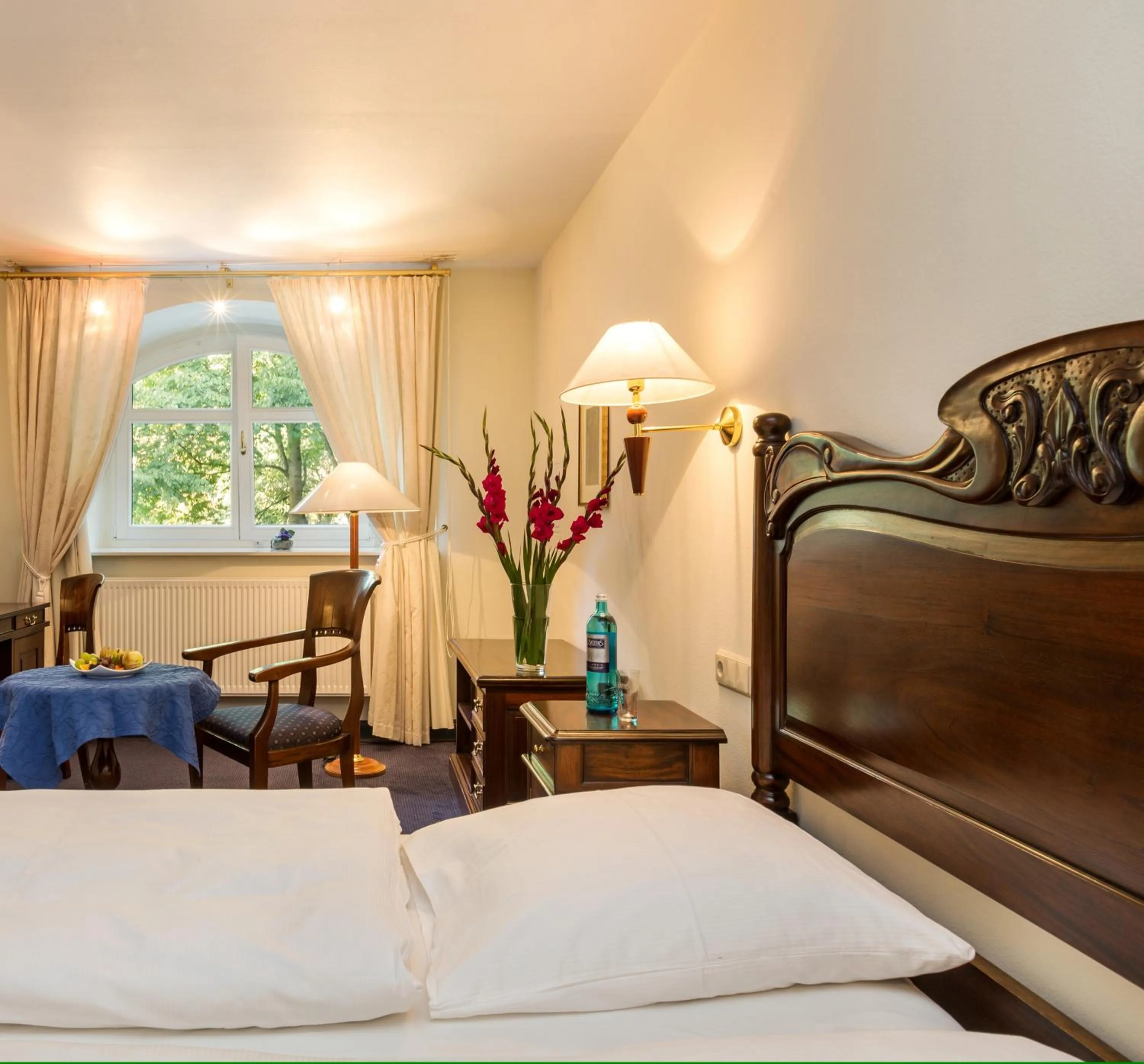 Decorative detail, Bed in Schlosshotel Ralswiek