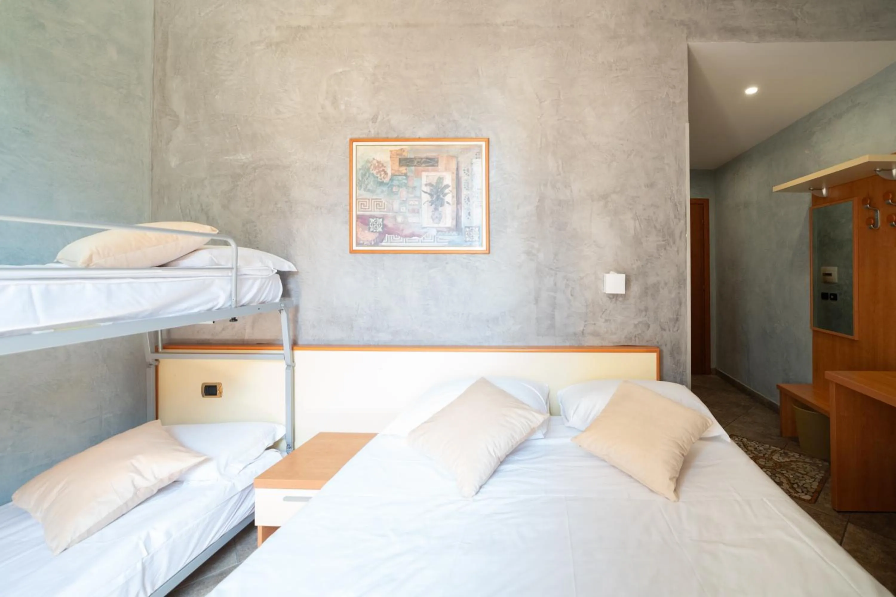 Bed in Hotel Angelica Firenze