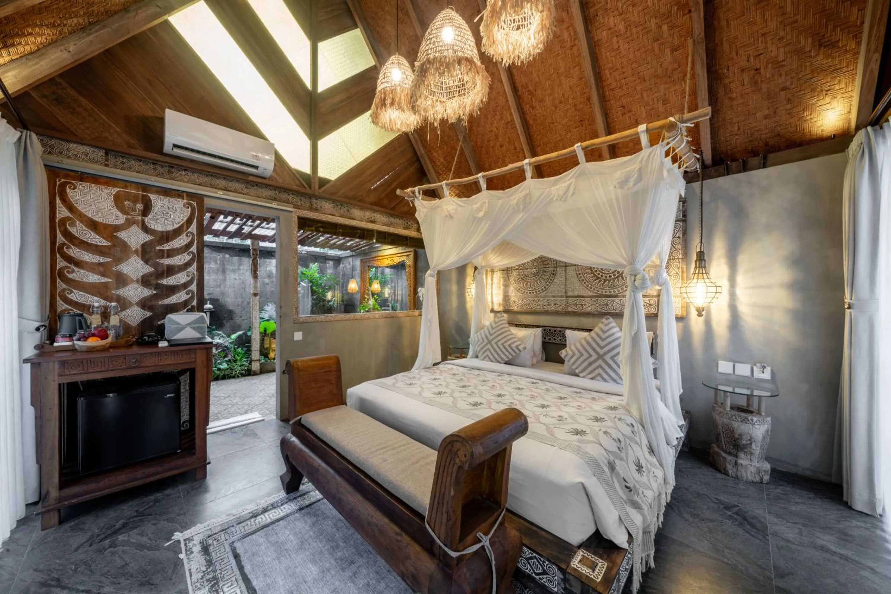 Bed in Premadhan Cottage Canggu