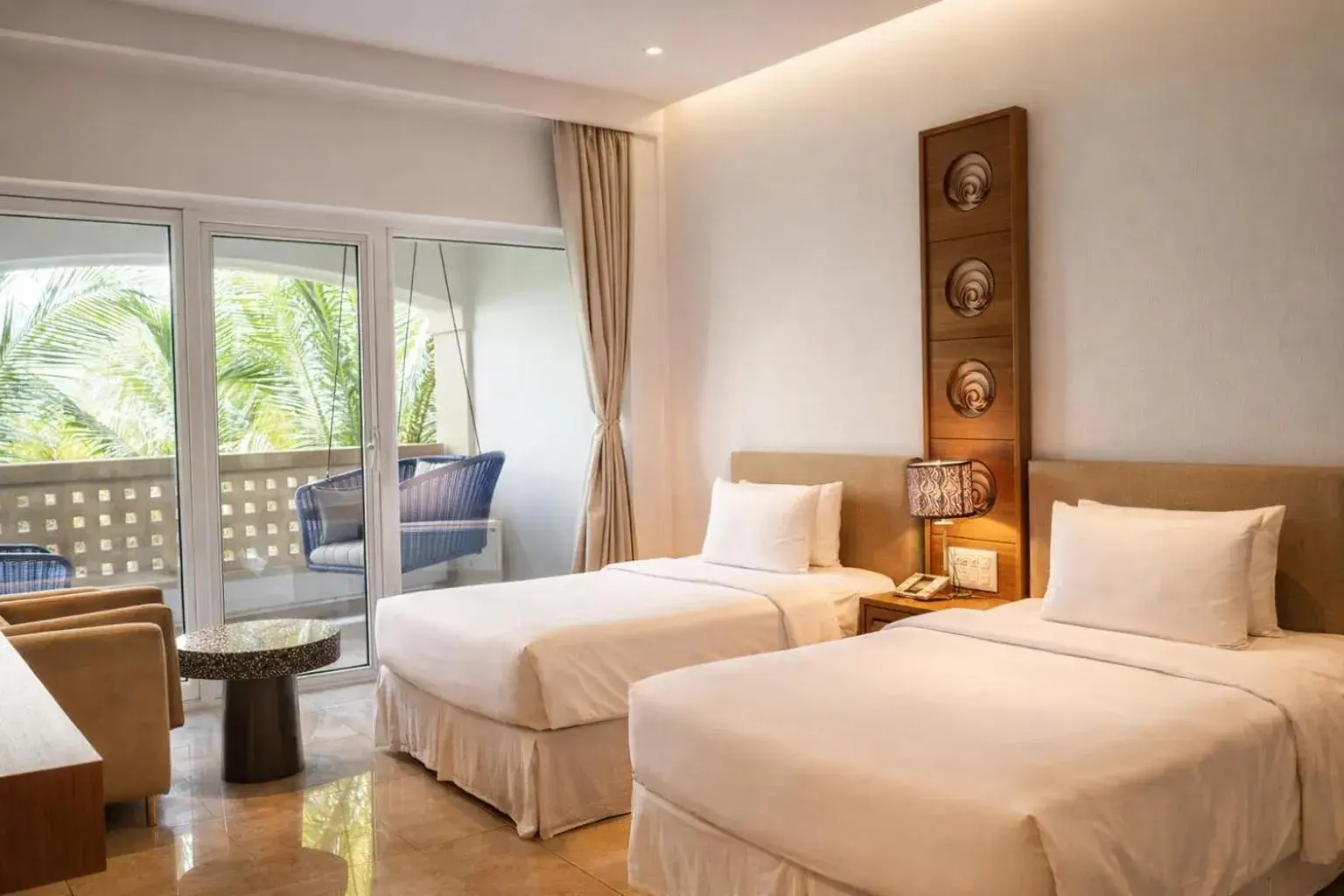 Delux King Room with one Twin Bed in Hawthorn Suites by Wyndham Dwarka Delux King Room with one Twin Bed in Hawthorn Suites by Wyndham Dwarka