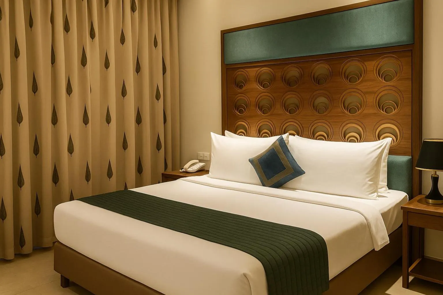 Bed in Hawthorn Suites by Wyndham Dwarka