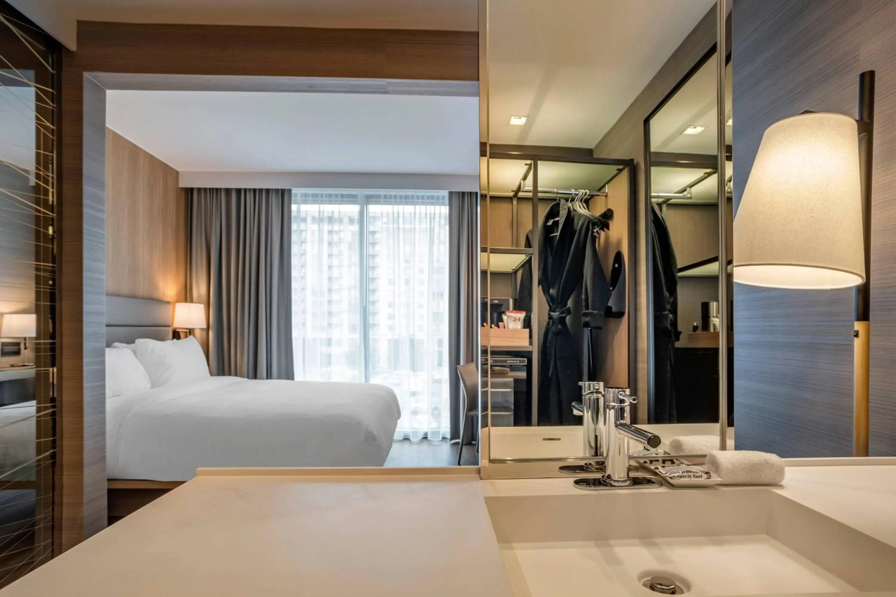 Photo of the whole room, Bed in AC Hotel by Marriott Washington DC Convention Center