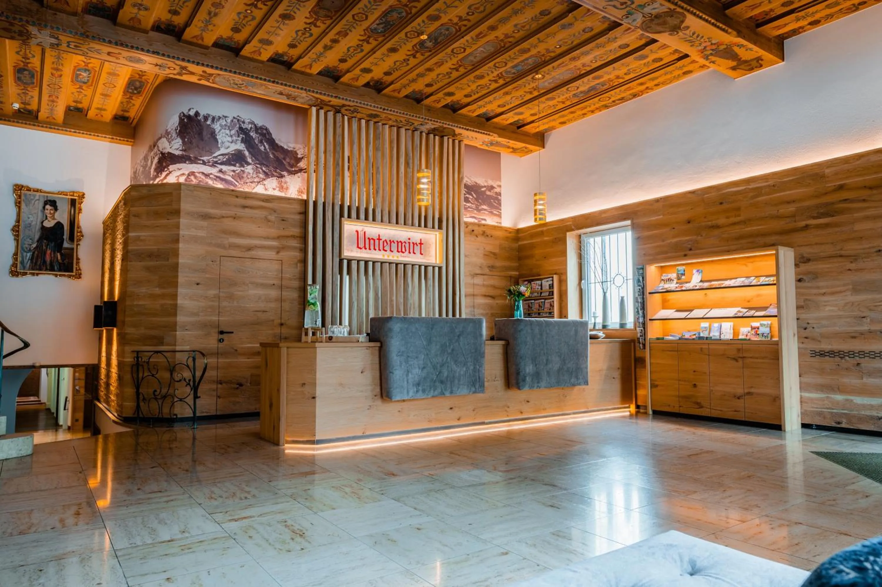 Lobby or reception in Hotel Unterwirt