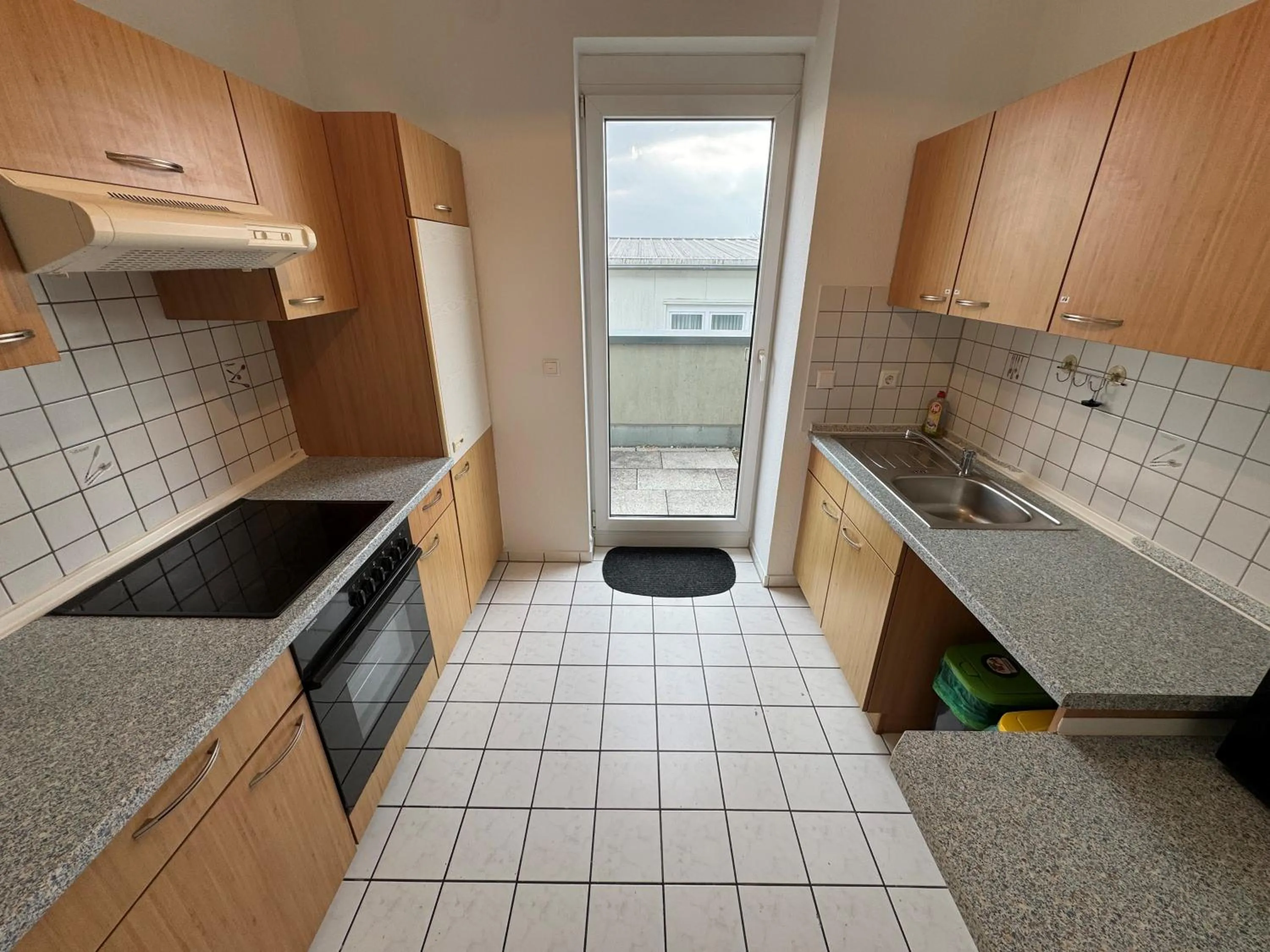 Communal kitchen in Pension Schweizer