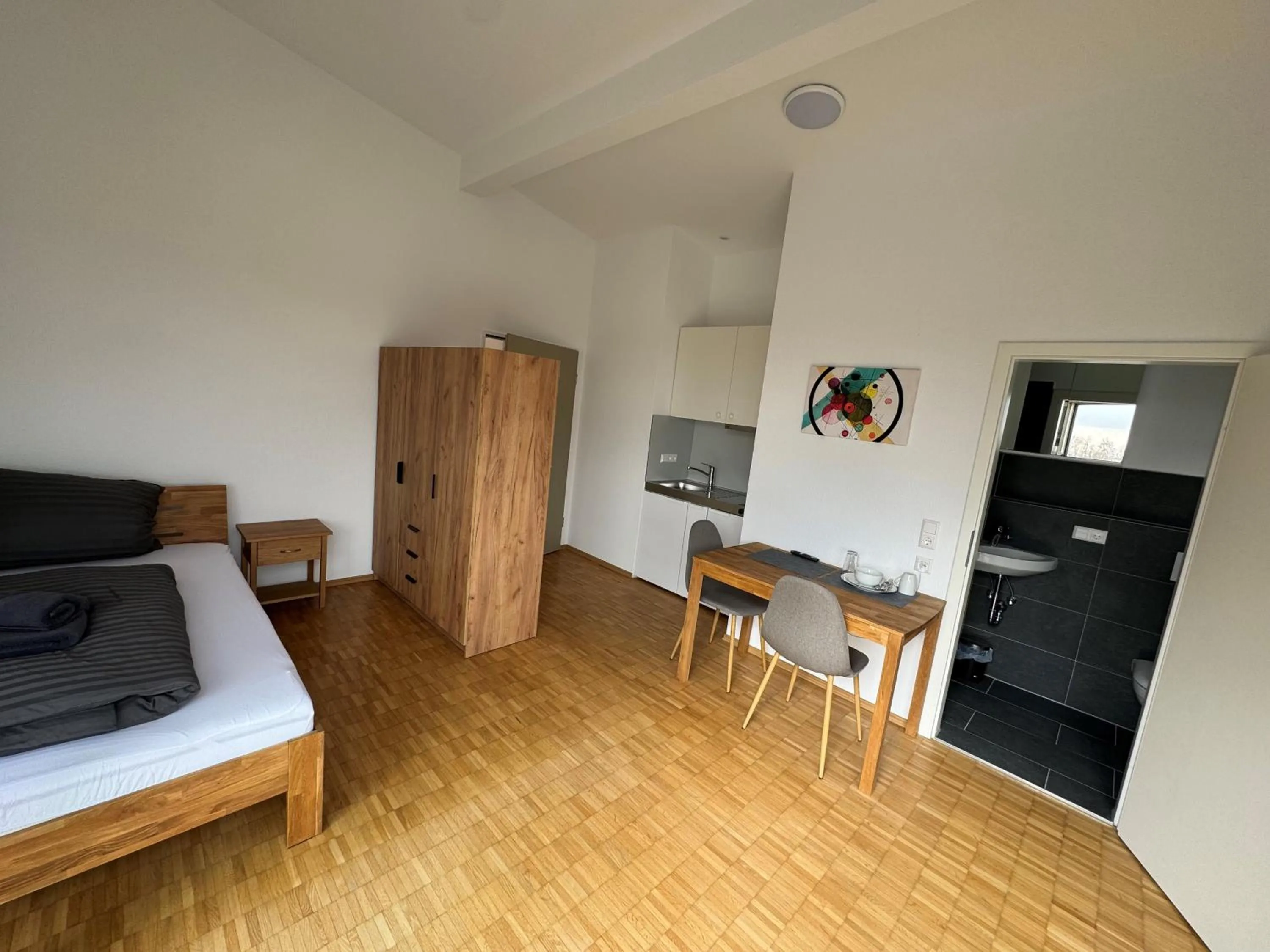 Kitchen or kitchenette in Pension Schweizer