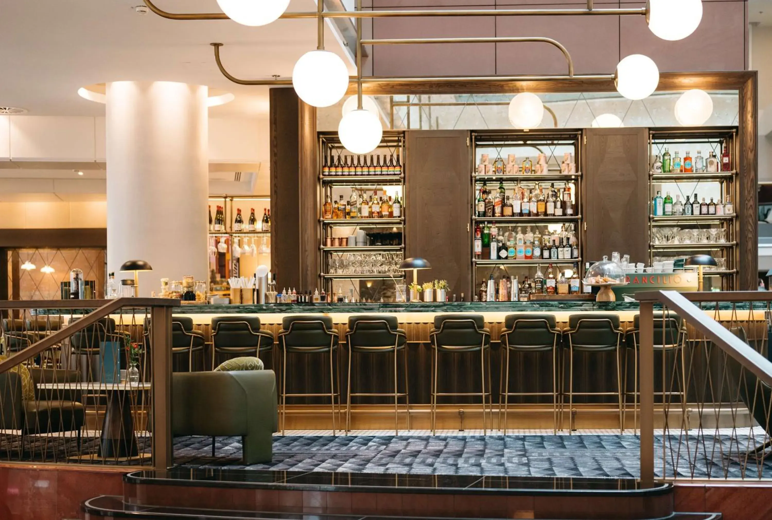 Lounge or bar in Hilton Frankfurt City Centre Lounge or bar in Hilton Frankfurt City Centre