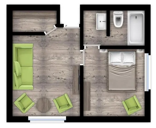 Photo of the whole room in Konsum Berghotel Oberhof