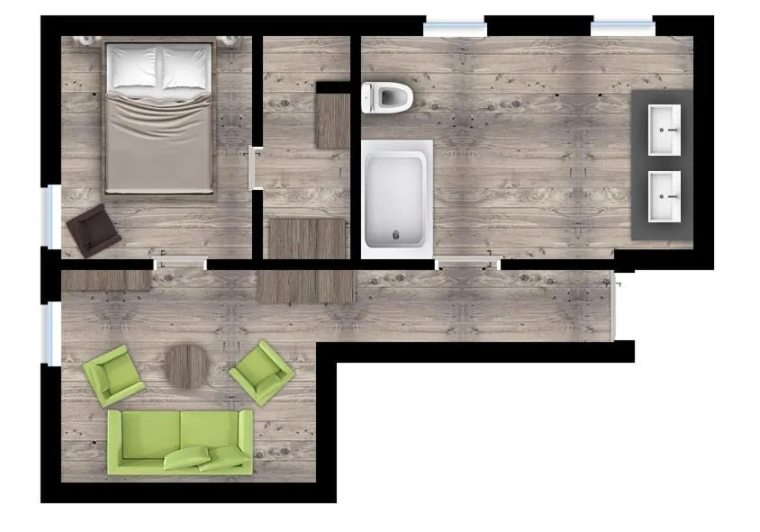 Photo of the whole room in Konsum Berghotel Oberhof